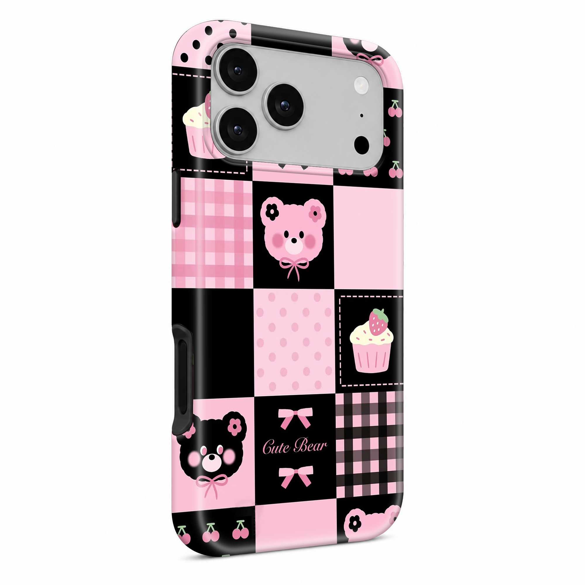 Kawaii Bear Patch Dual Guard Case