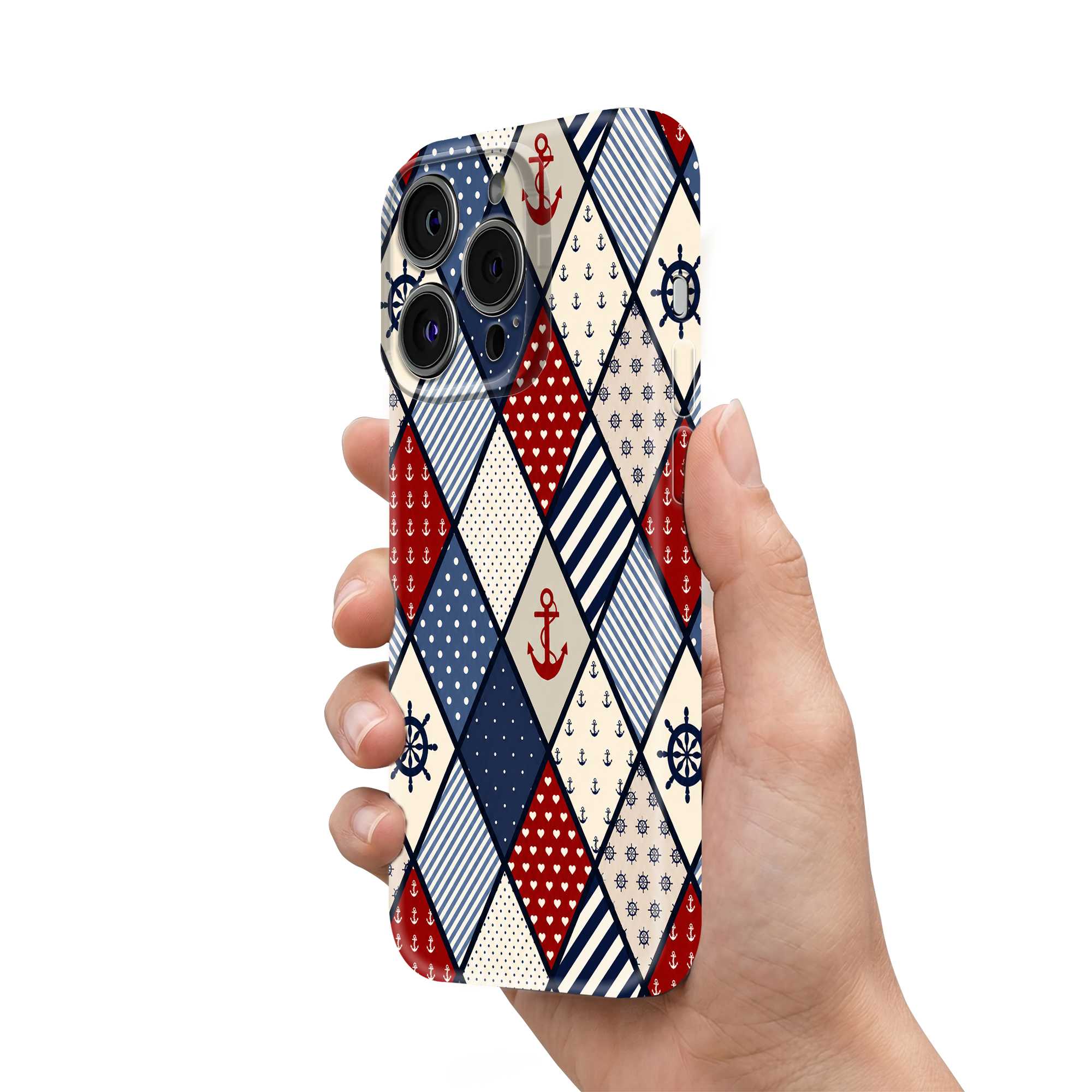 Nautical Patch Glossy Hard Case