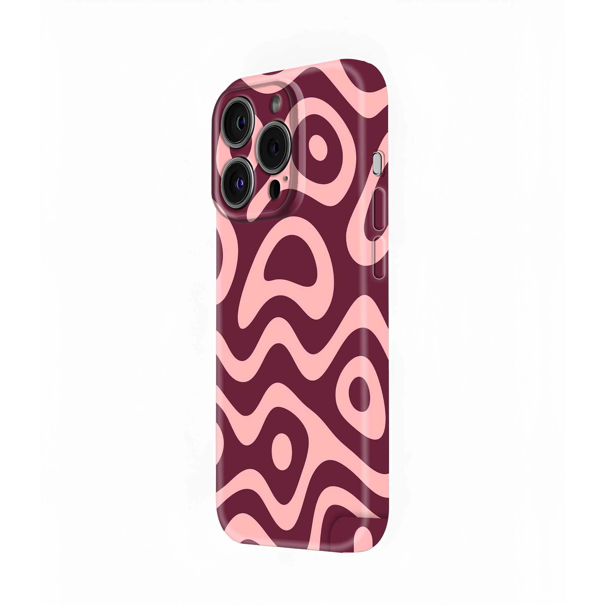 Groovy Maroon Glossy Hard Case