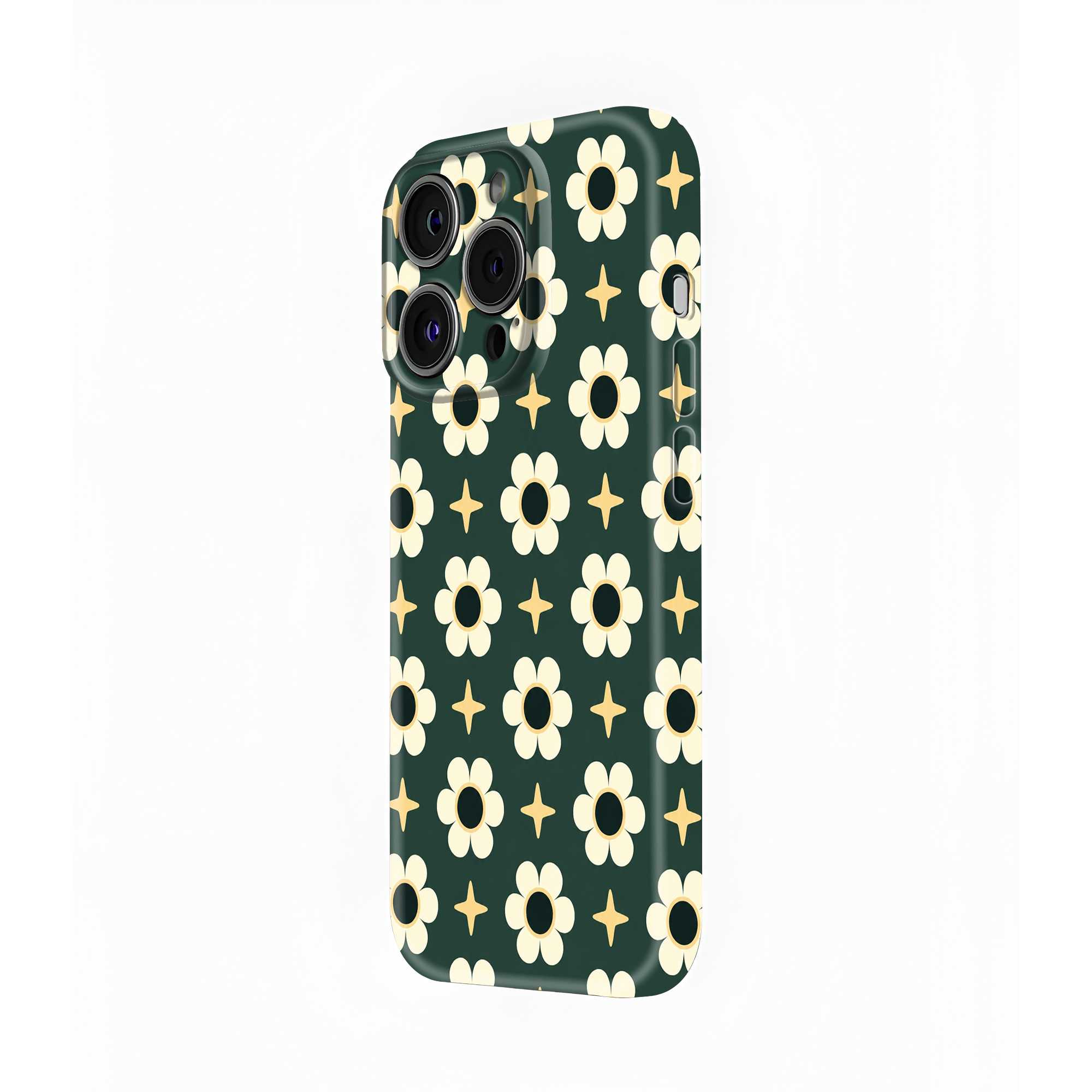 Floral & Stars Glossy Hard Case