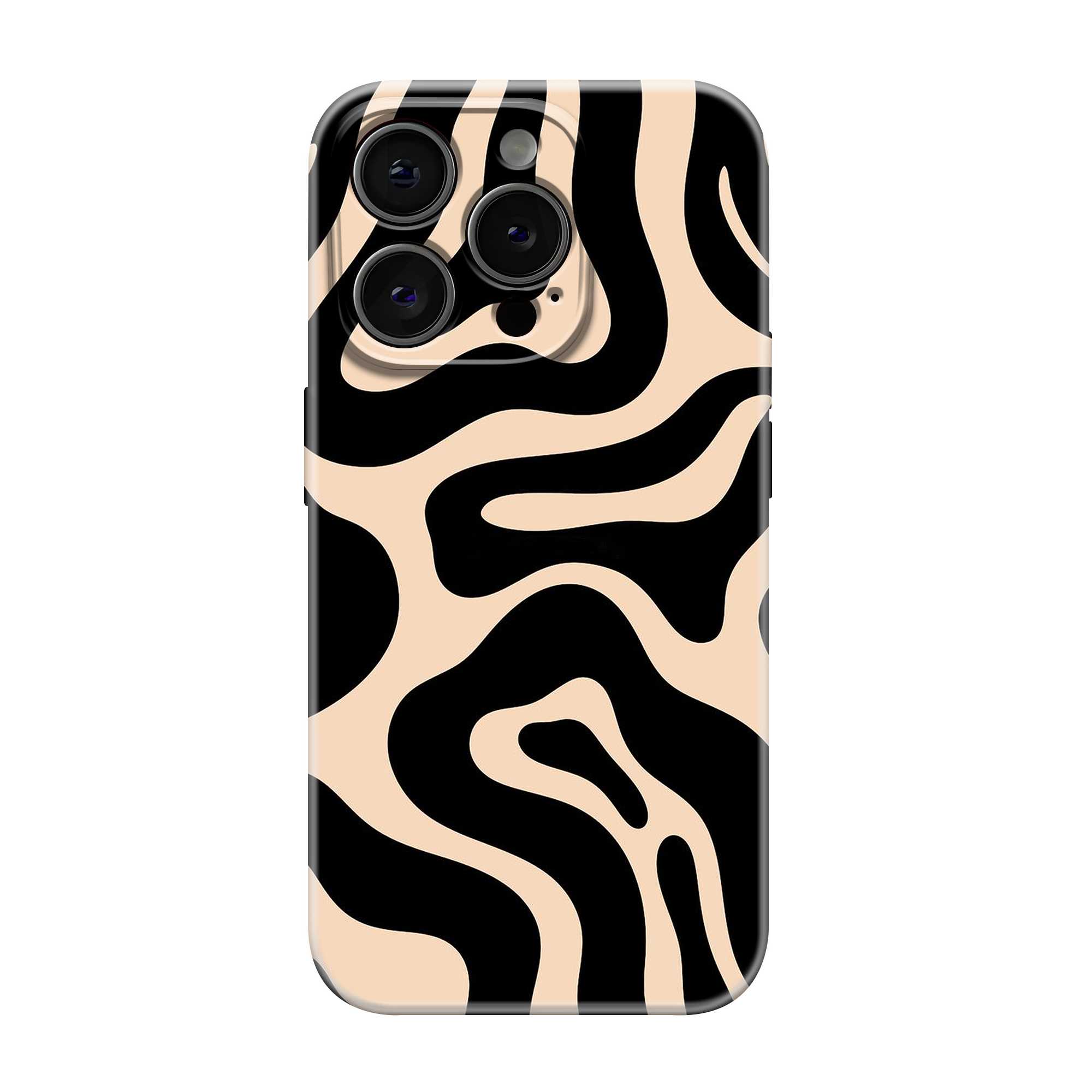 Zebra Liquid Wave Glossy Hard Case