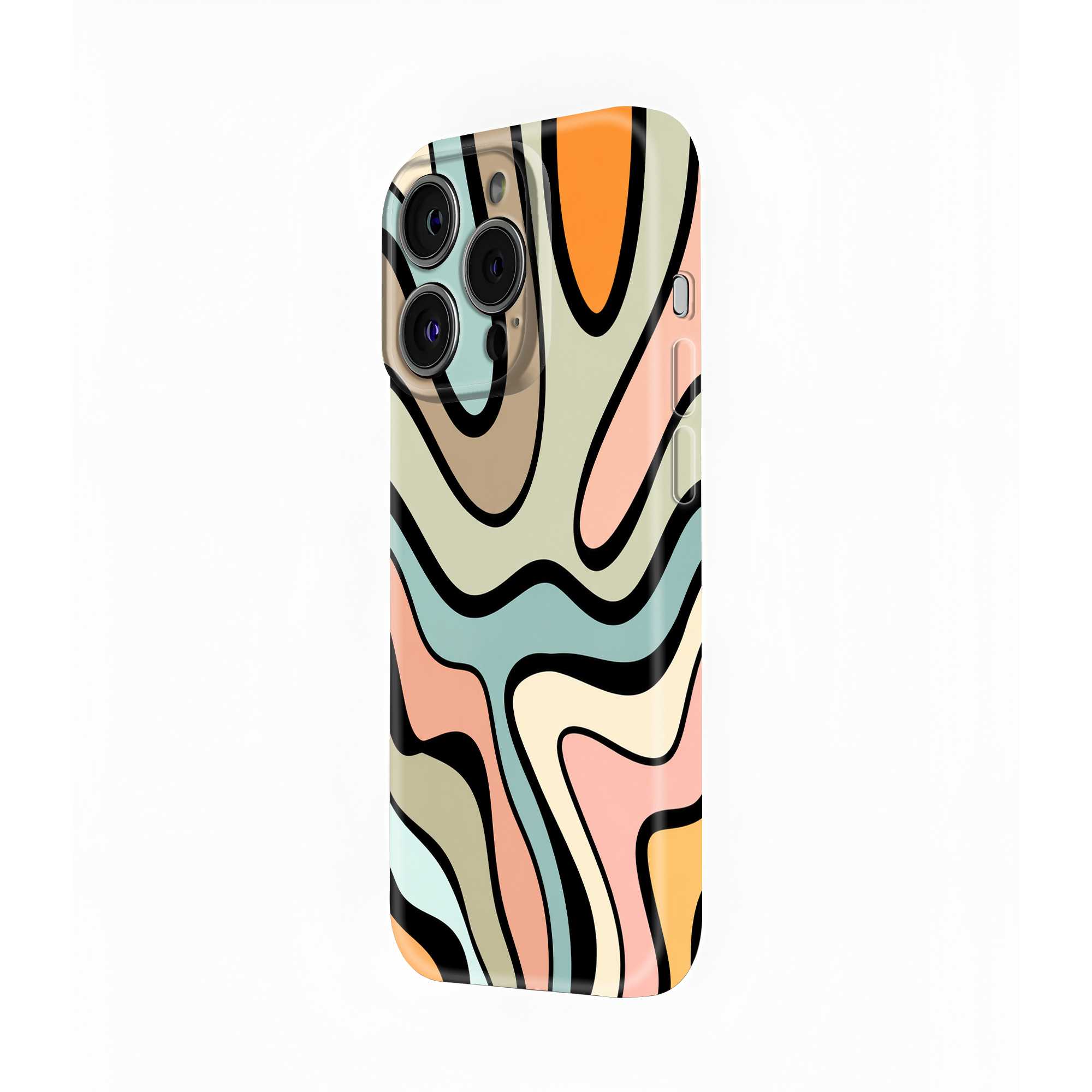 Earthy Swirls Glossy Hard Case