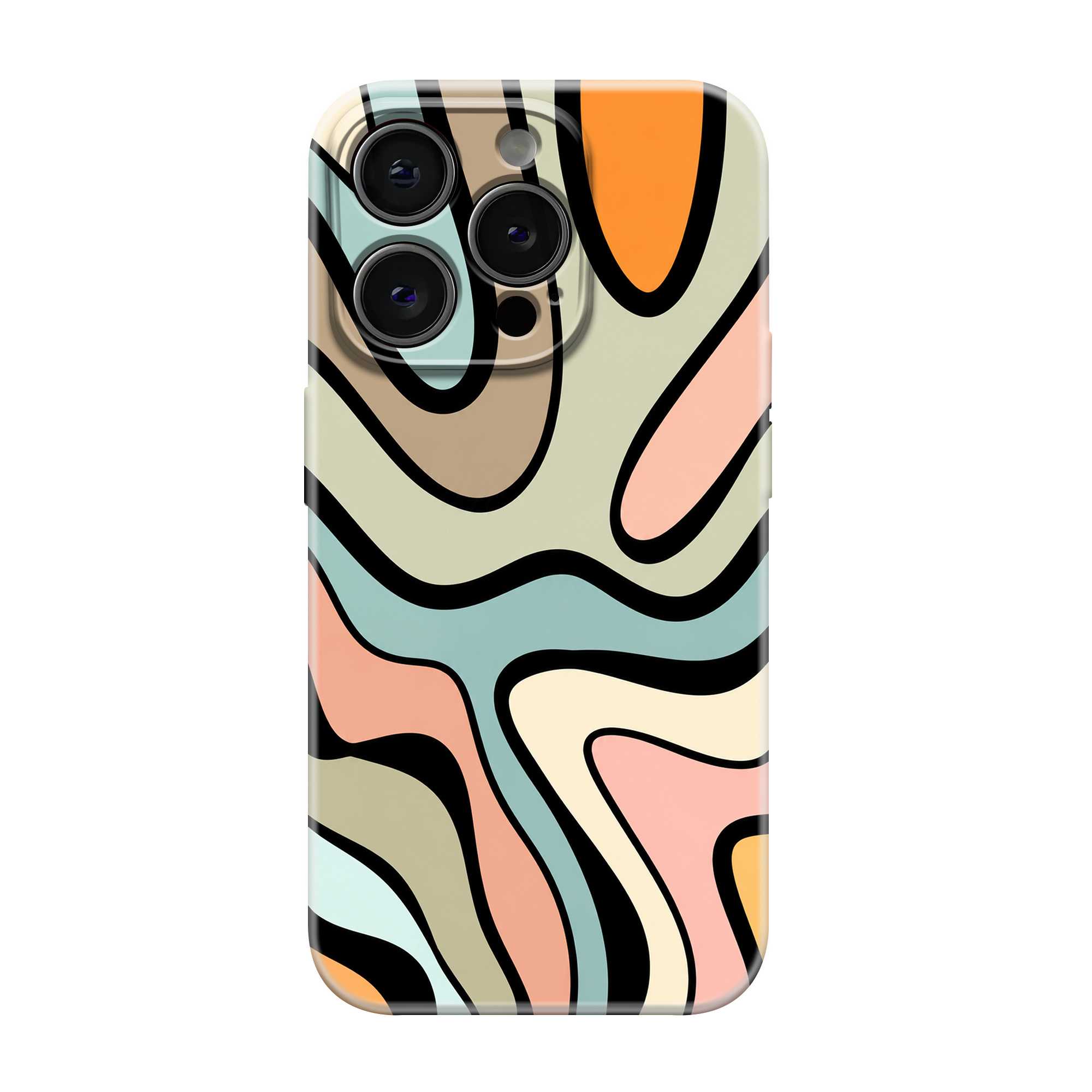 Earthy Swirls Glossy Hard Case