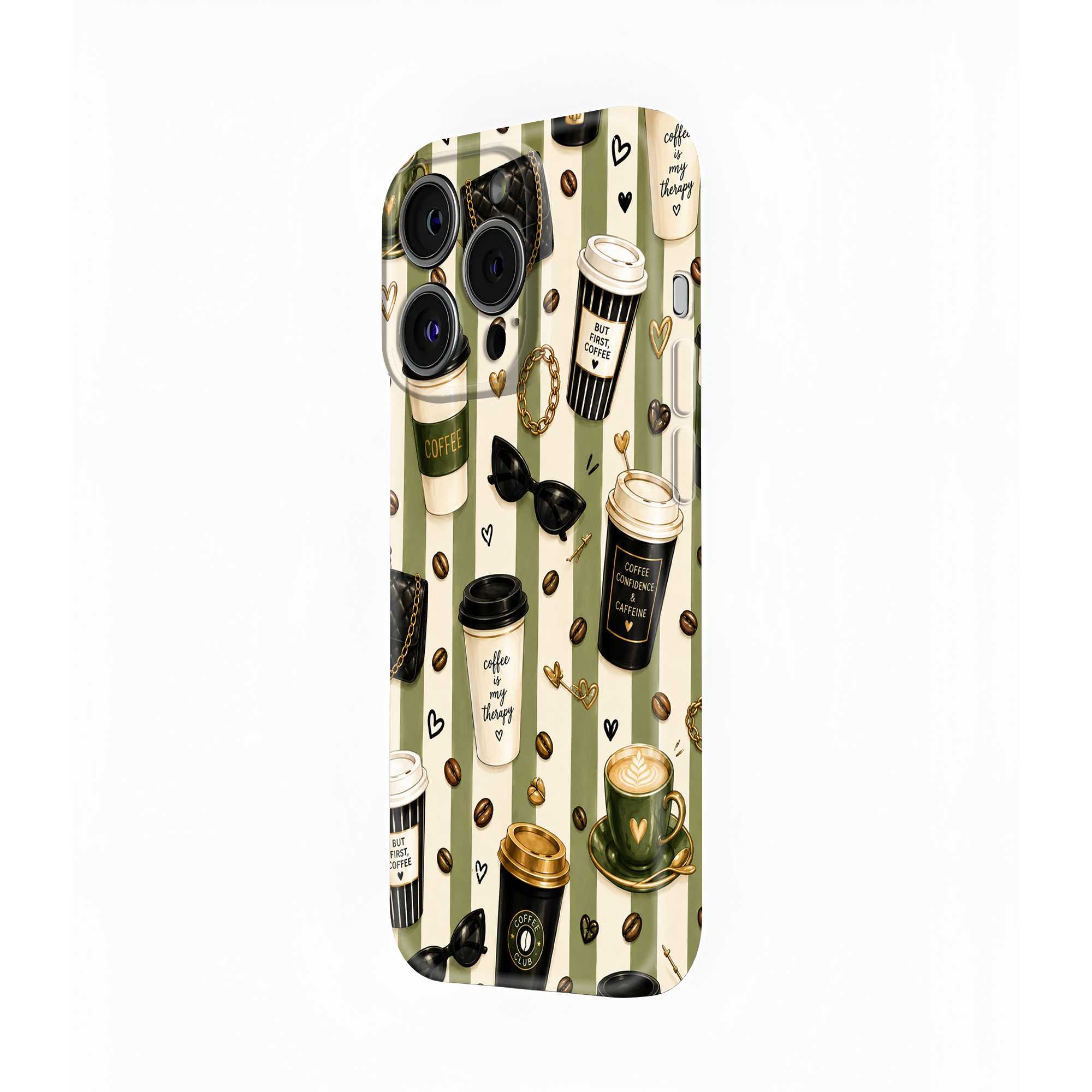 Coffee & Confidence Glossy Hard Case