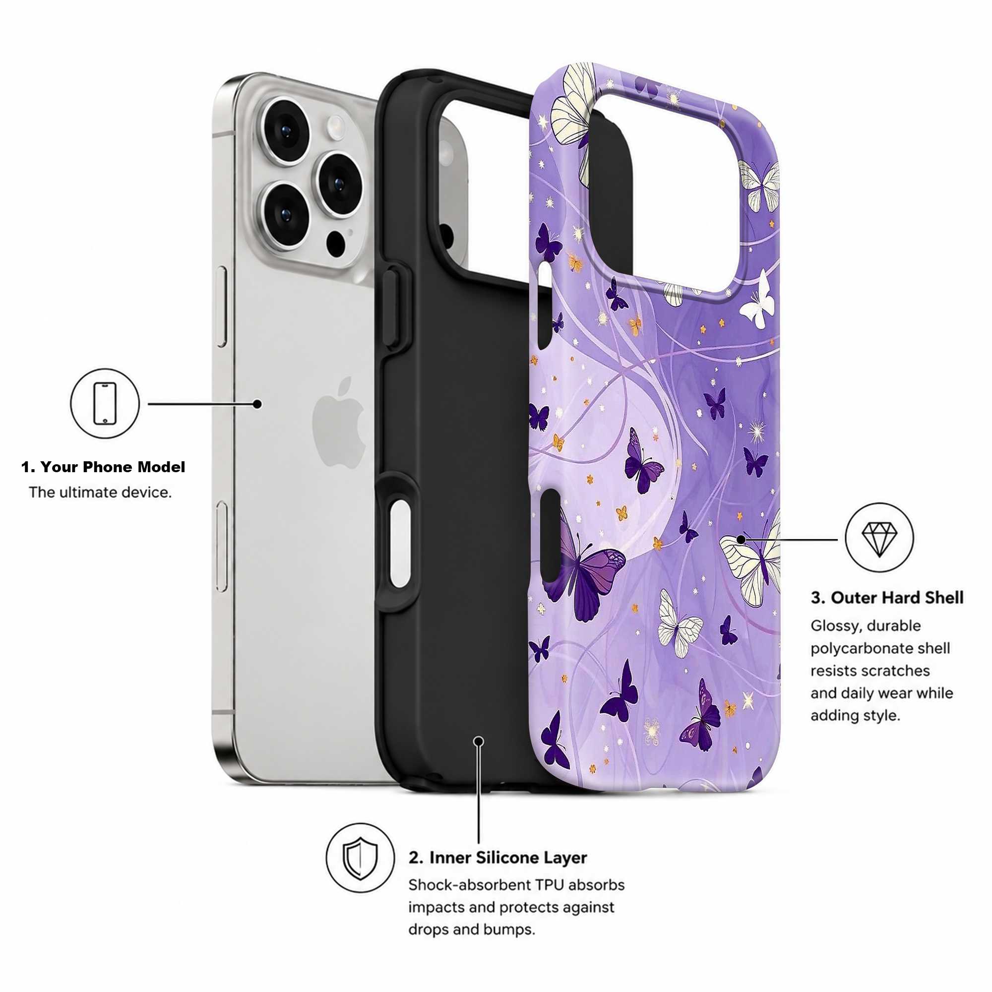 Celestial Butterfly Drift Dual Guard Case