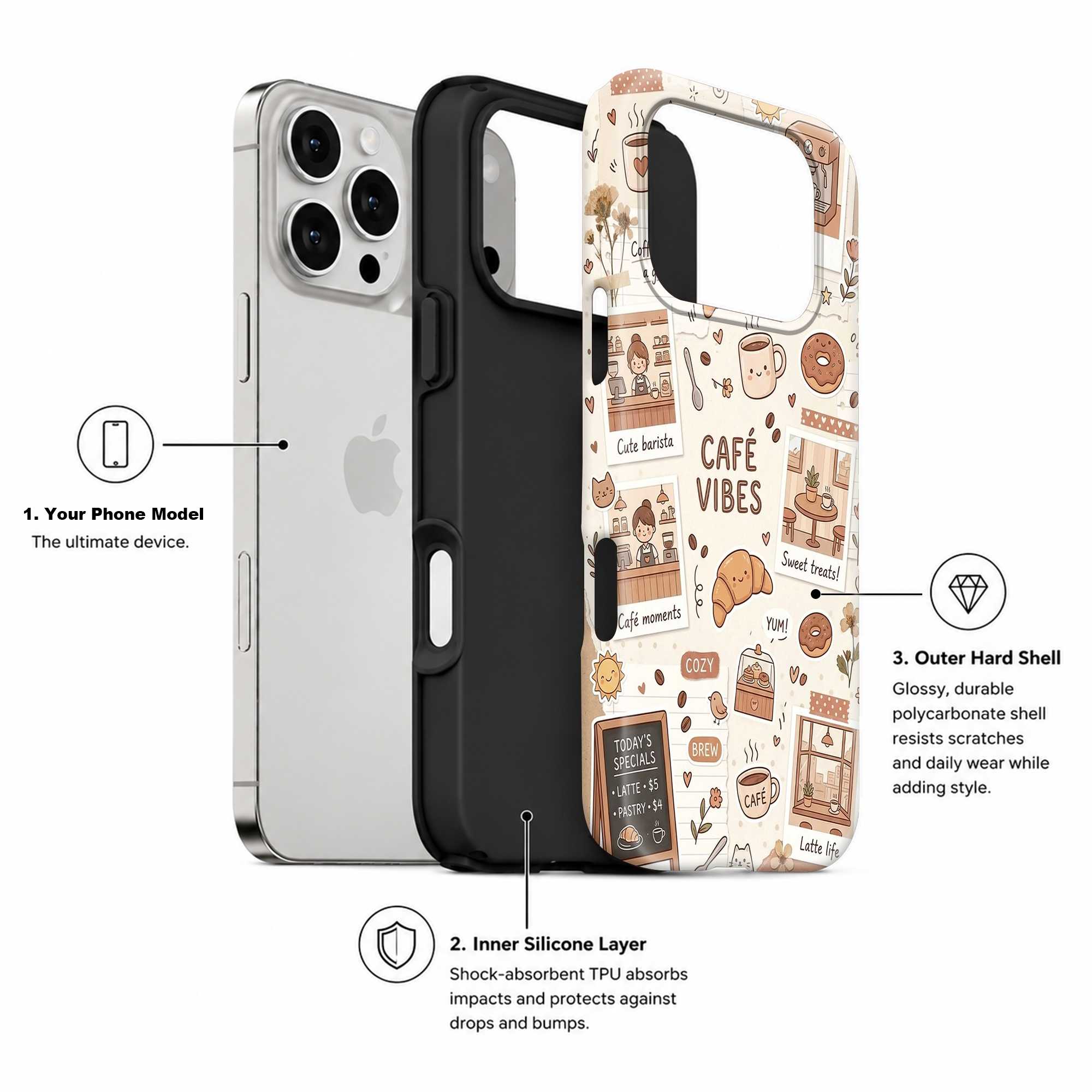 Café Vibes Dual Guard Case