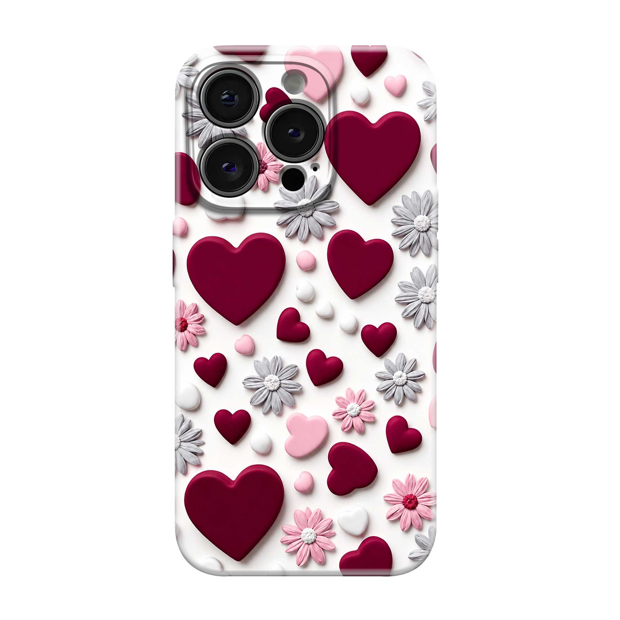 Velvet Hearts Glossy Hard Case