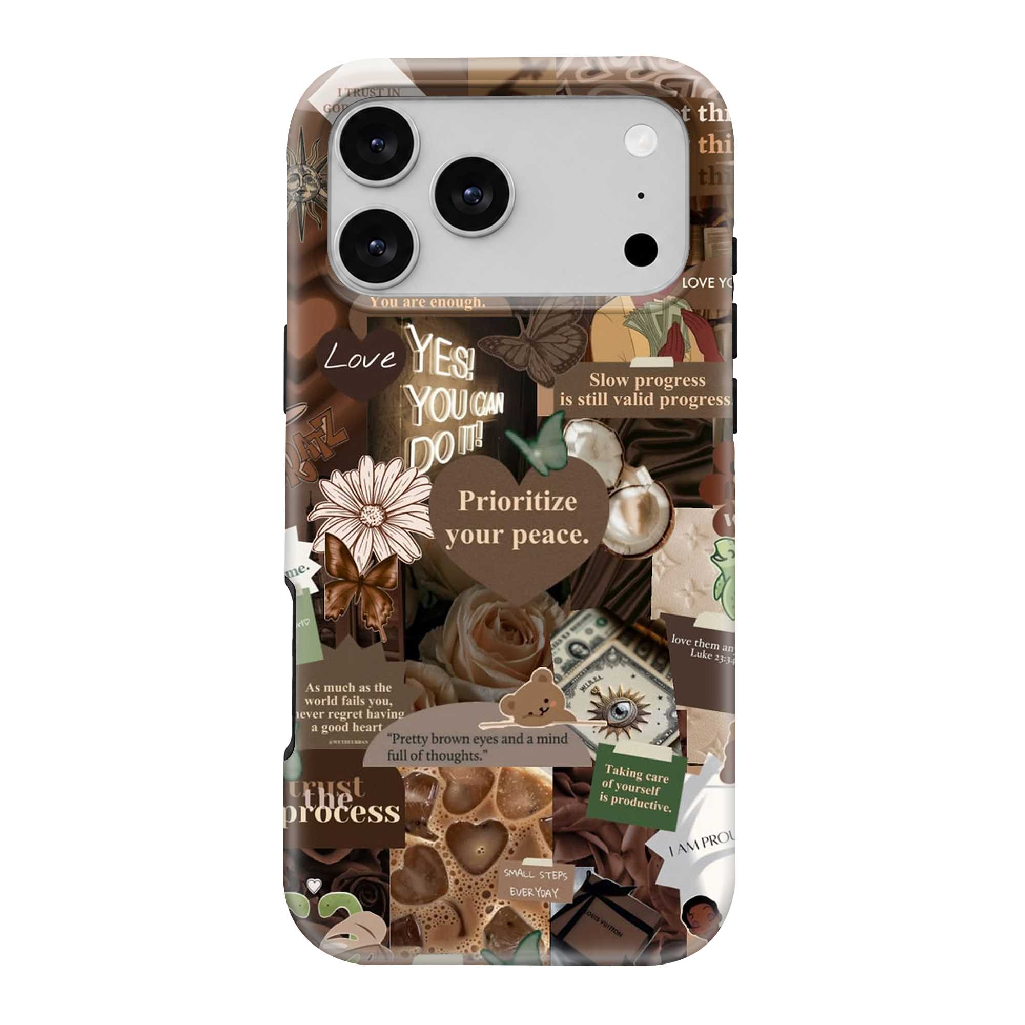Brown Butterfly Dual Guard Case