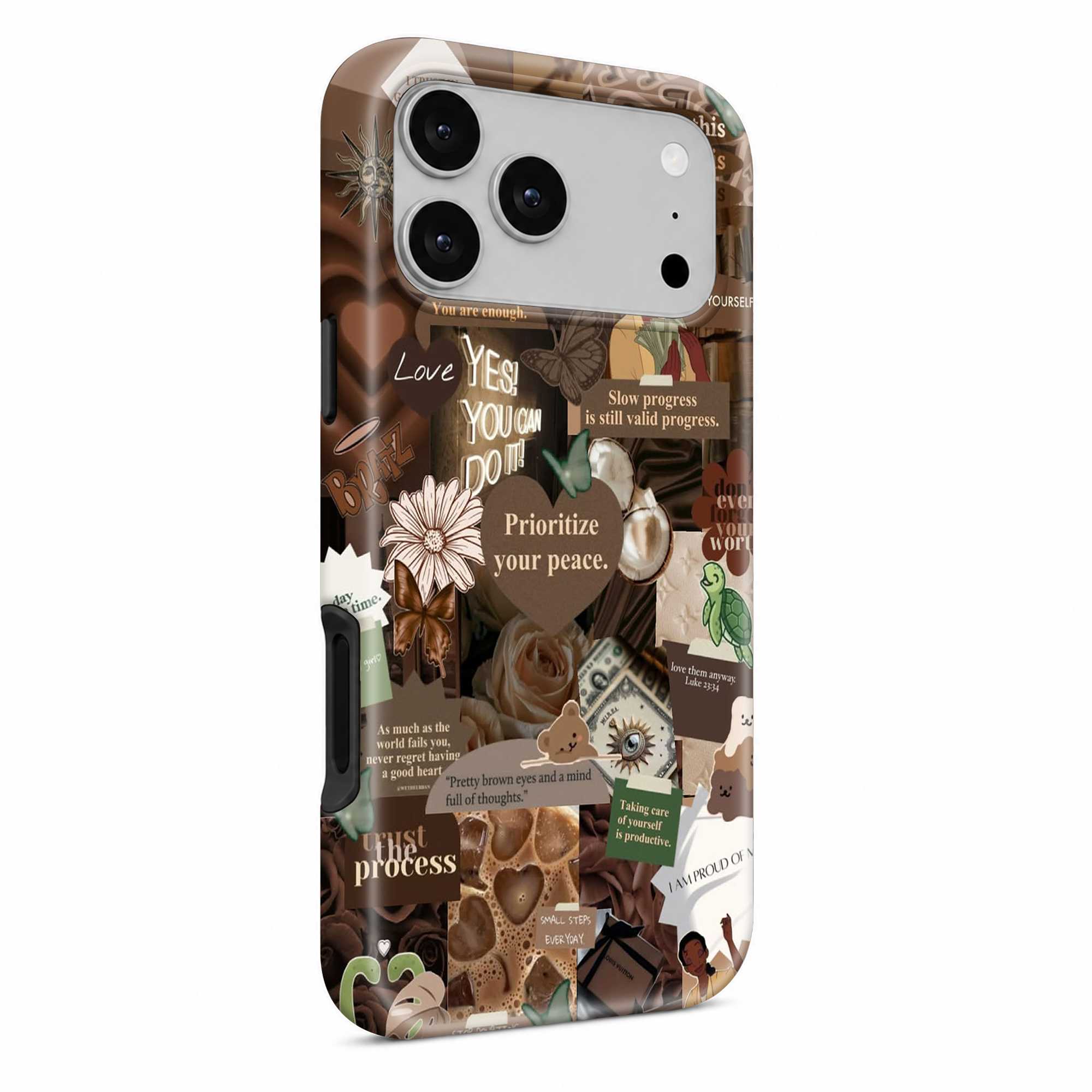 Brown Butterfly Dual Guard Case