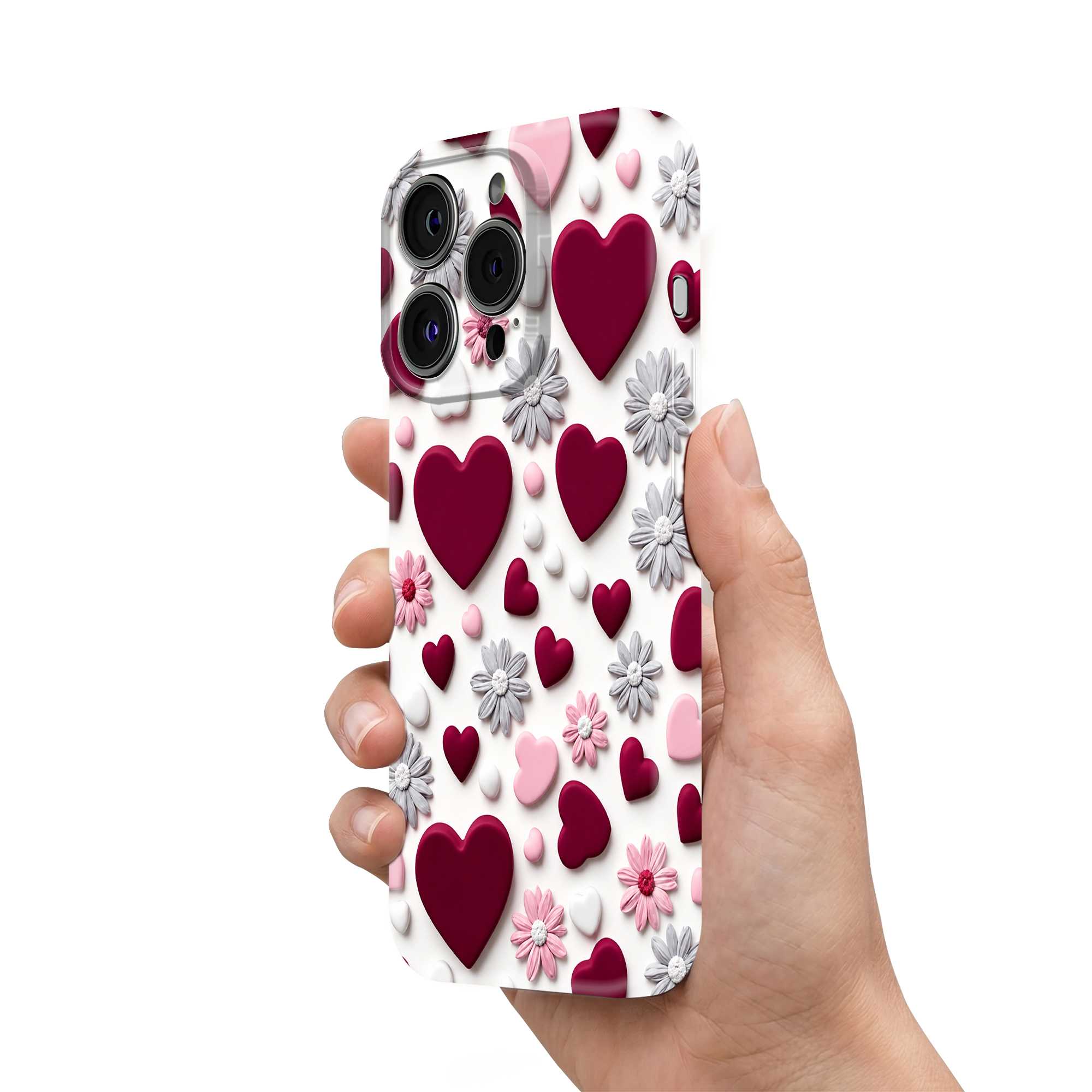 Velvet Hearts Glossy Hard Case