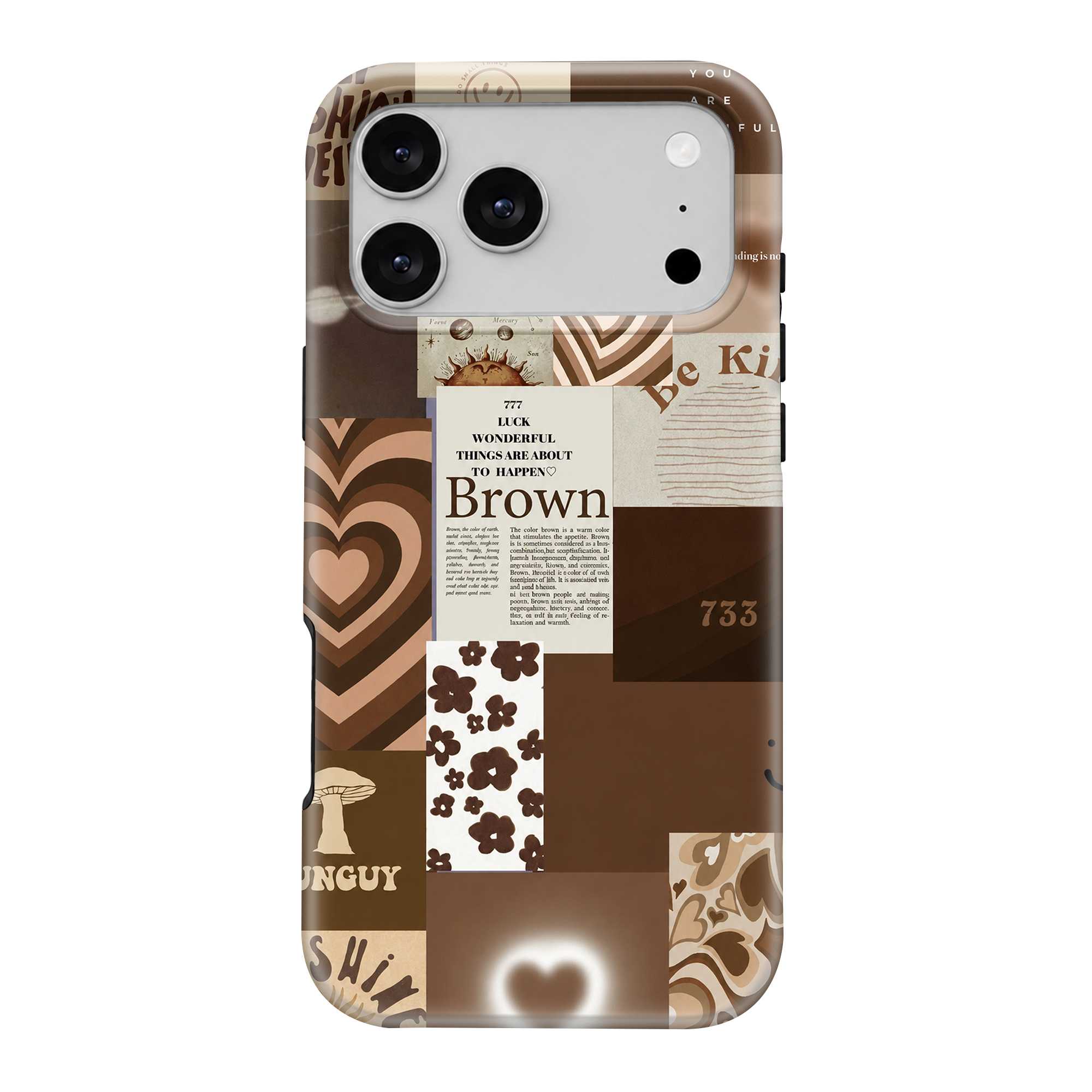 Brown Aura Collage Dual Guard Case
