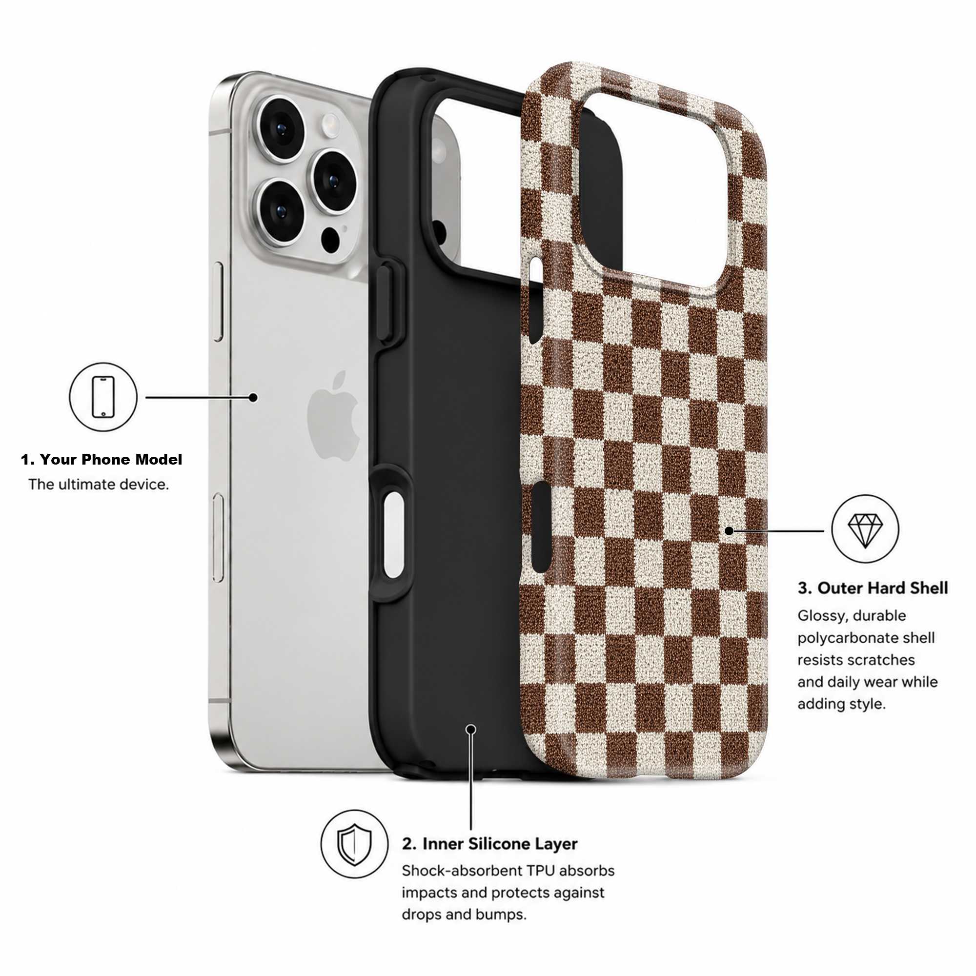 Brown & Cream Dual Guard Case