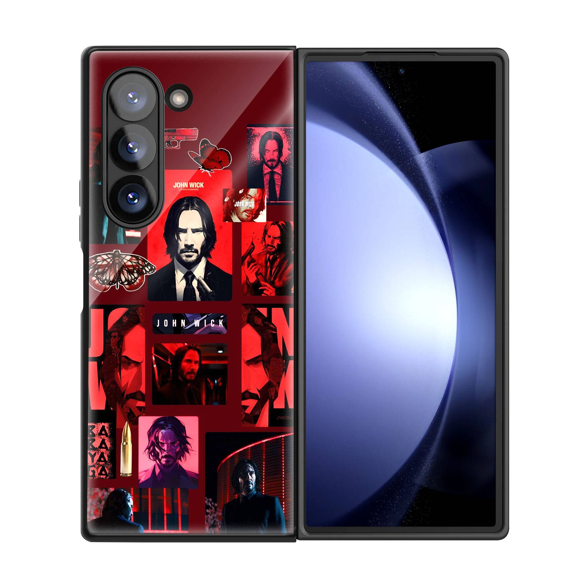 The Red Suit Samsung Z Fold Glass Case image 2