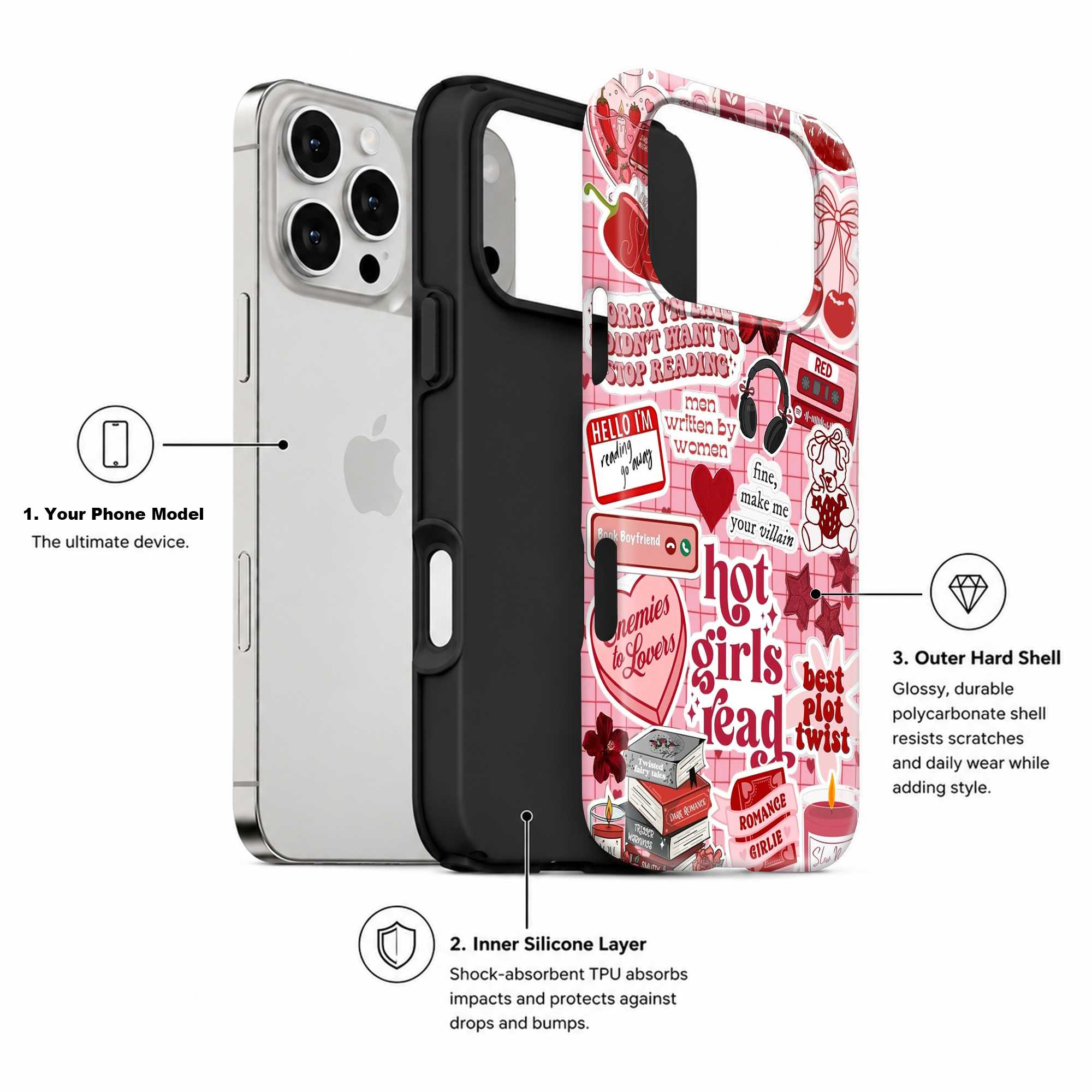 Bookish & Spicy Dual Guard Case