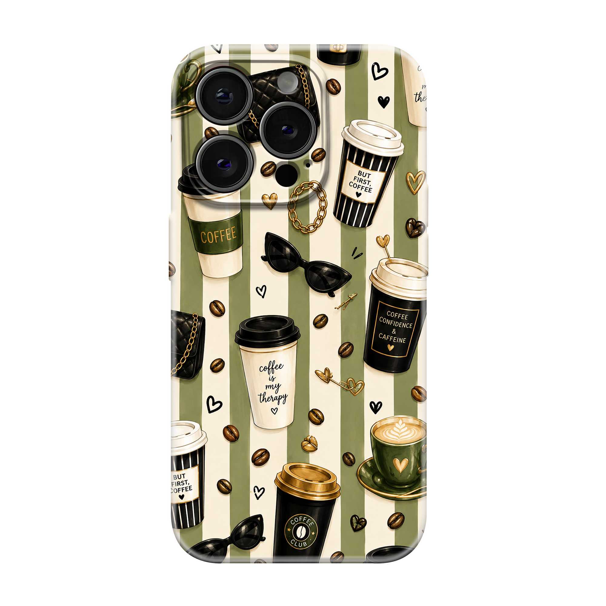 Coffee & Confidence Glossy Hard Case