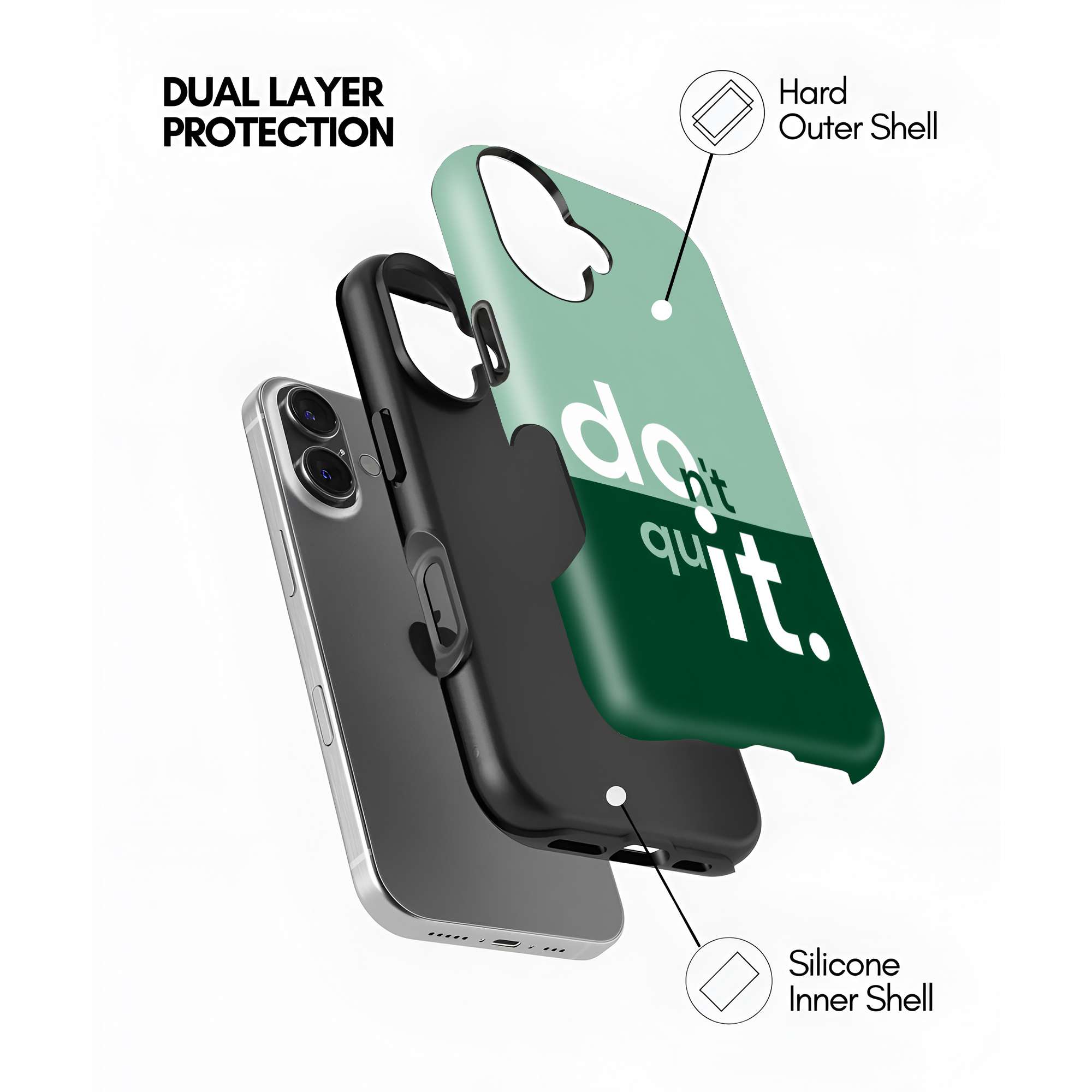 Don't Quit Dual Guard Case