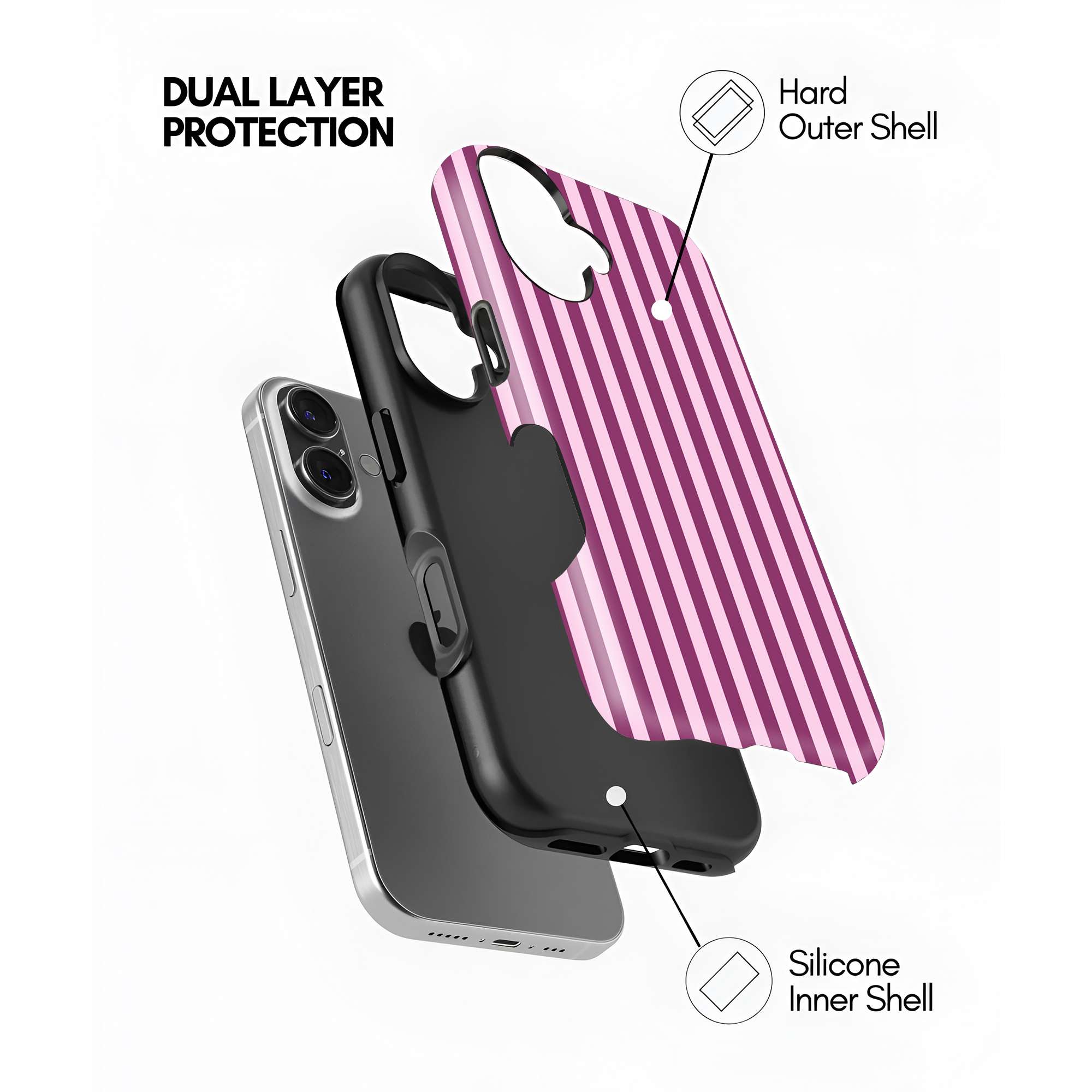 Disney Purple Lines Dual Guard Case