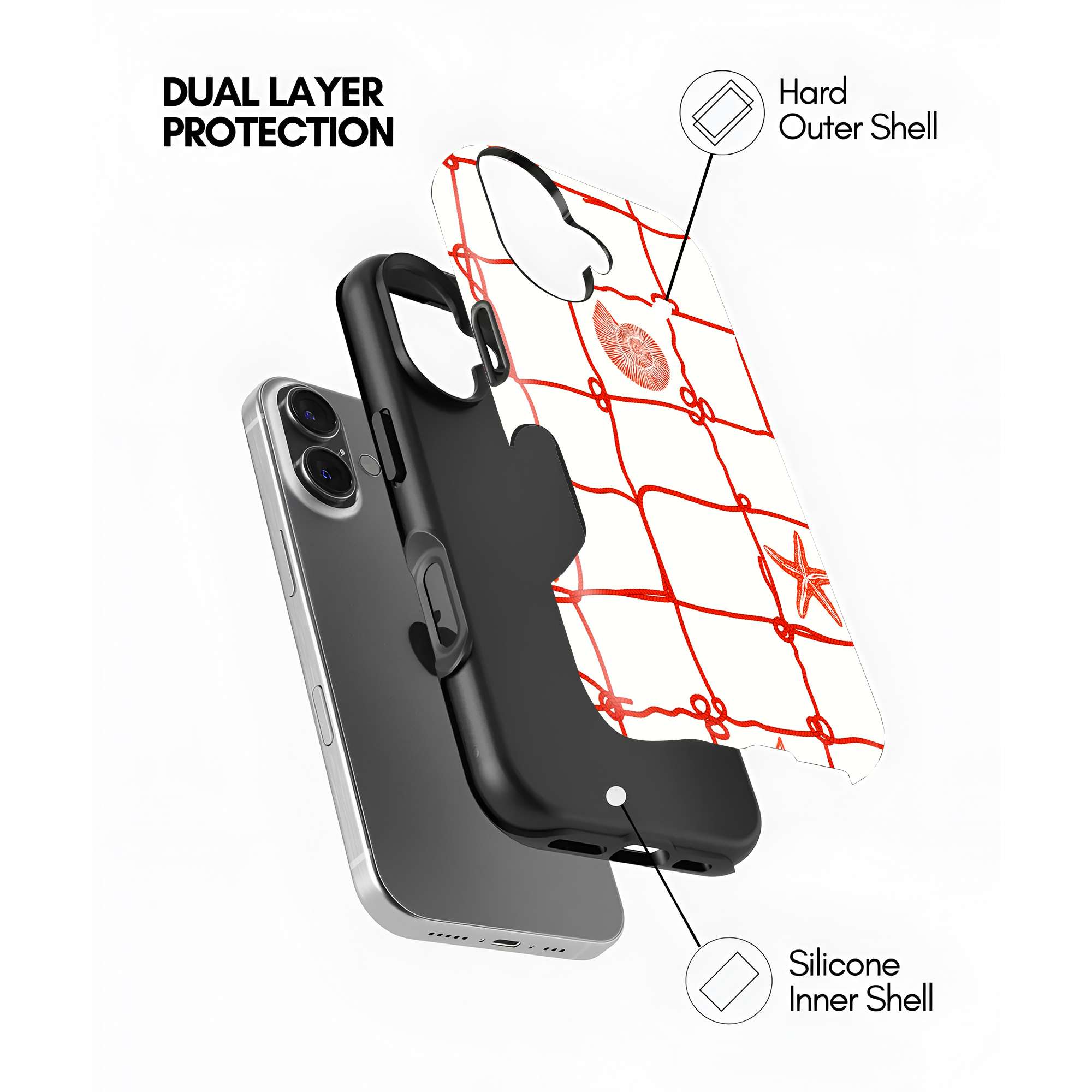 Coral Grid Dual Guard Case