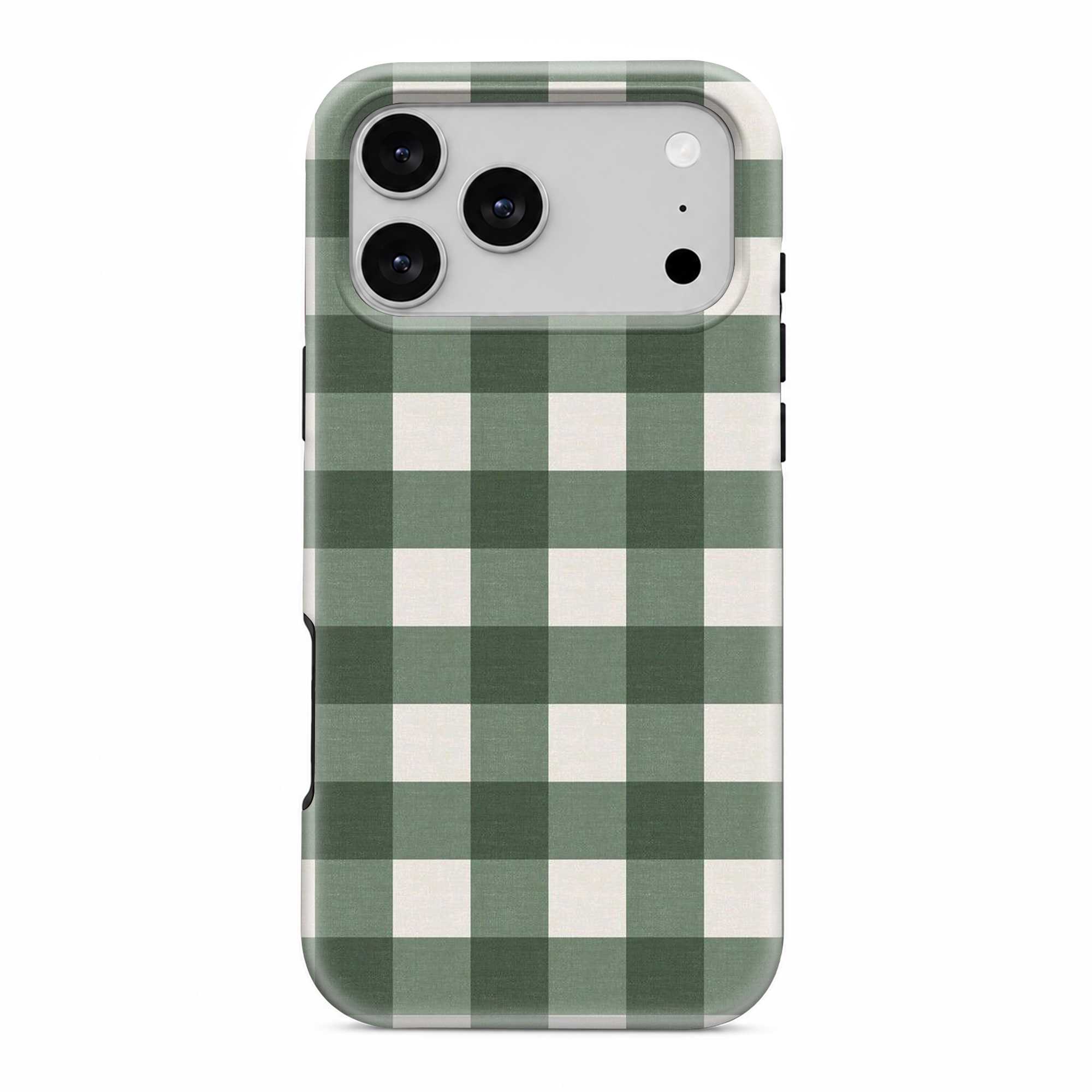 Green Check Dual Guard Case