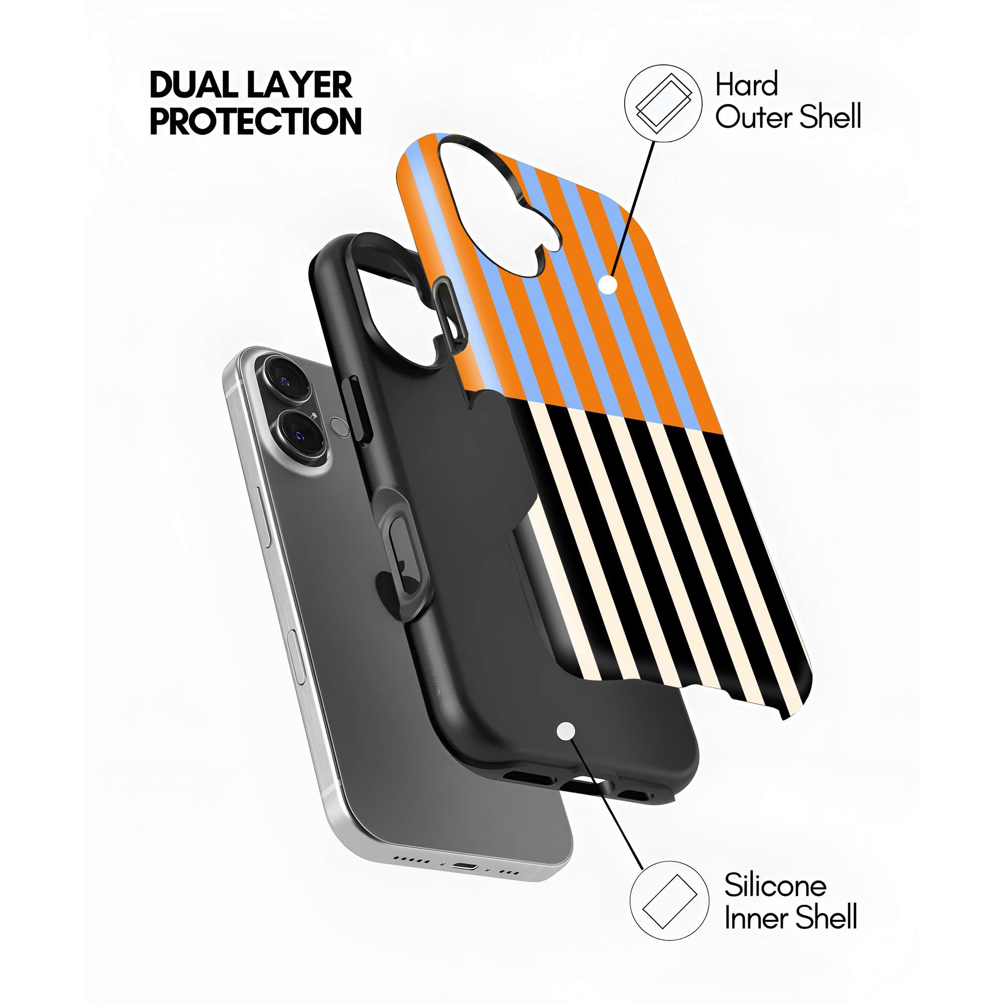 Citrus Stripes Dual Guard Case