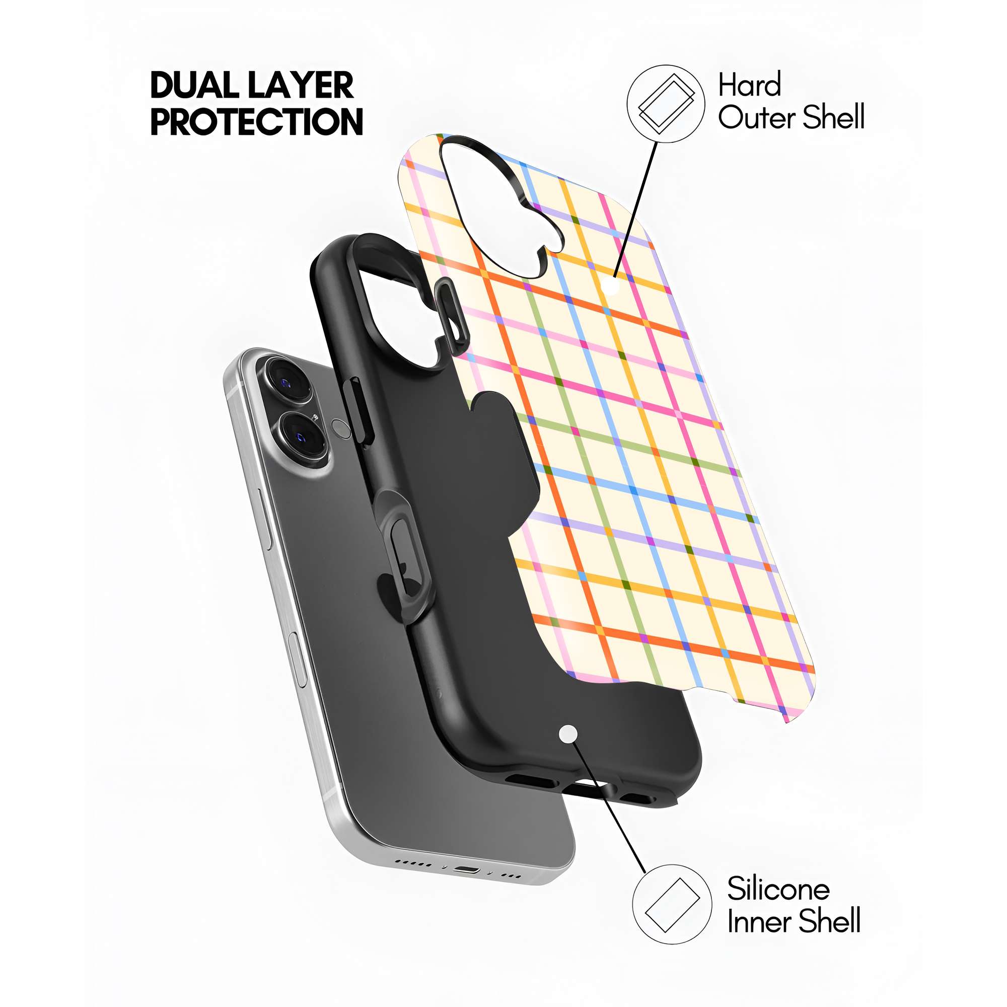 Candy Plaid Dual Guard Case