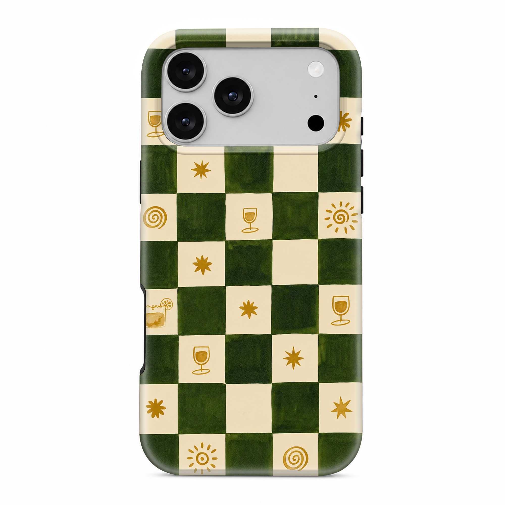 Checkered Pattern Dual Guard Case