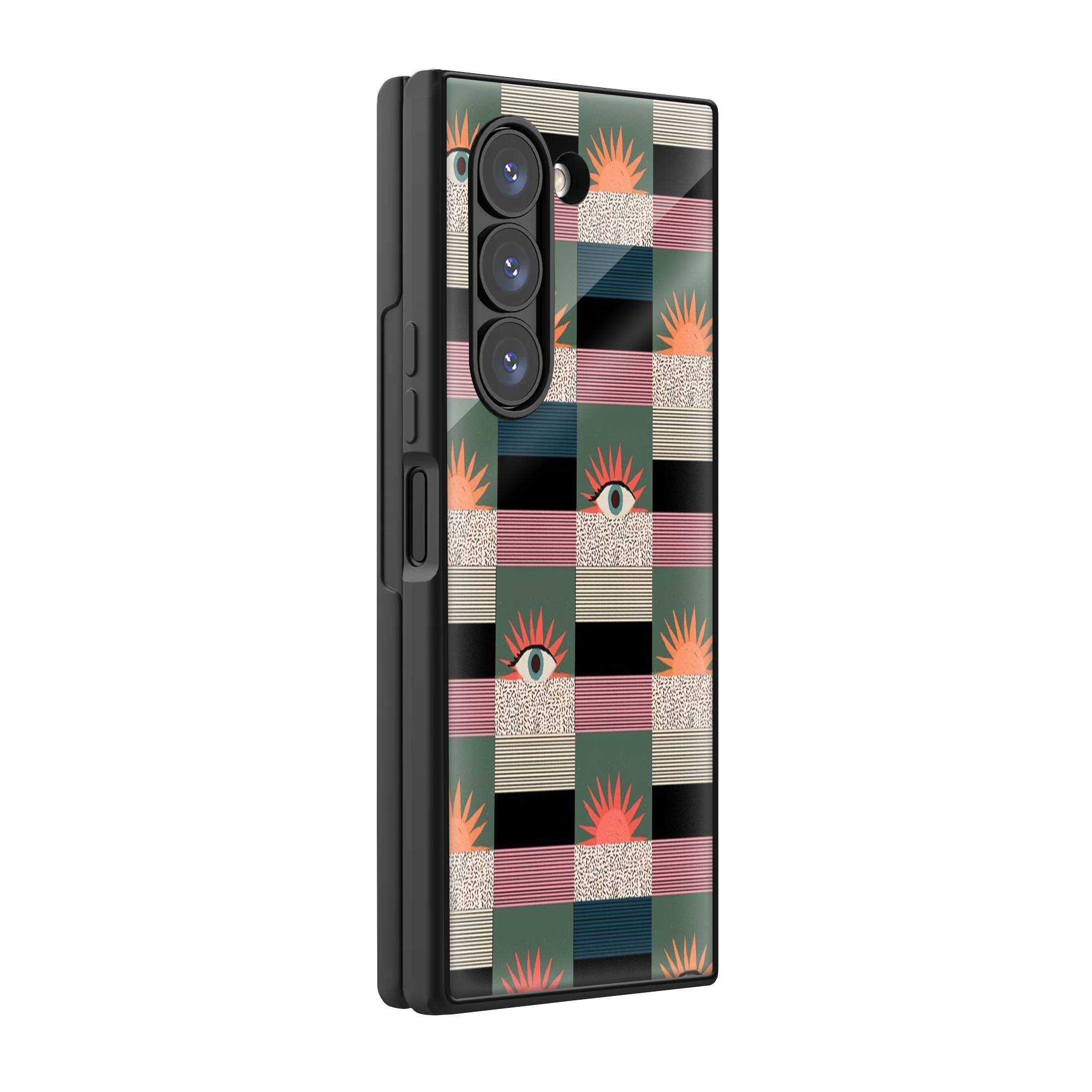 Eye and Sun Samsung Z Fold Glass Case image 0