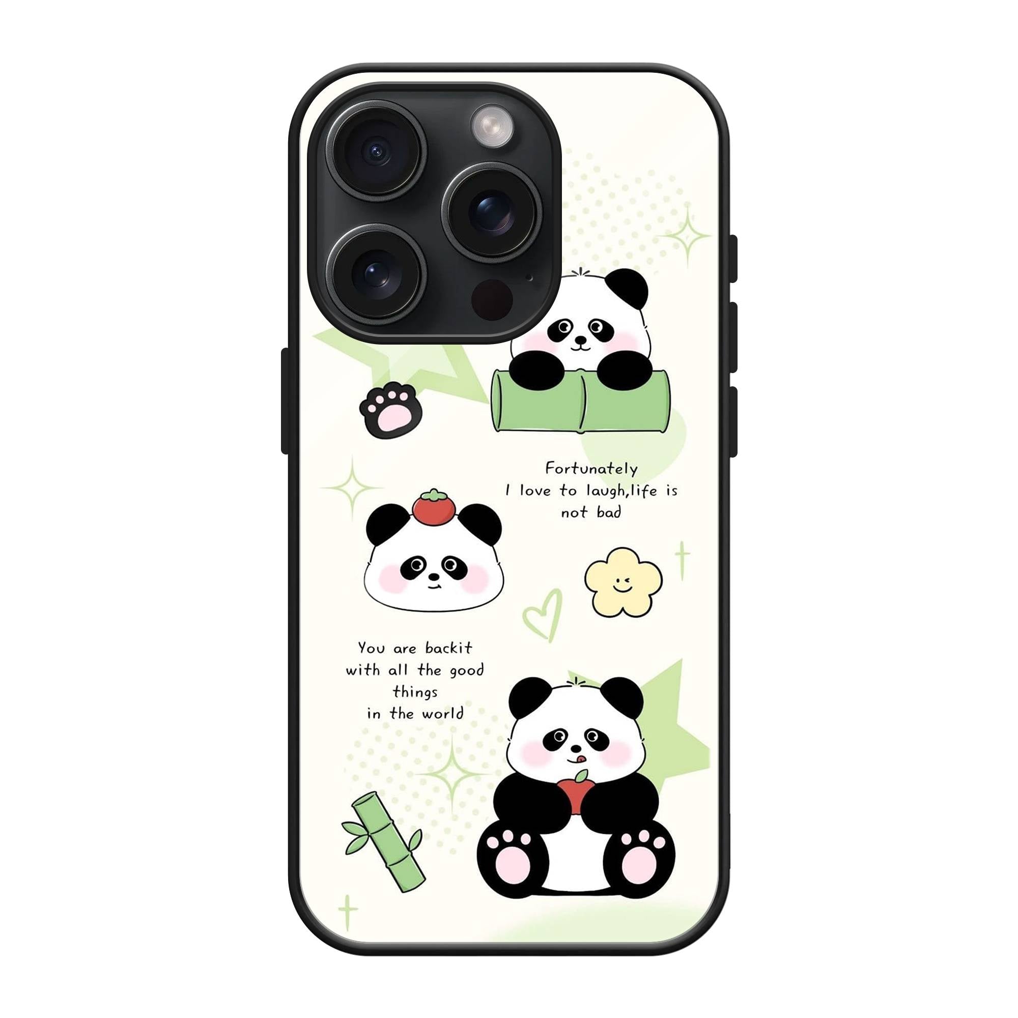 Panda Love Glass Case image 0