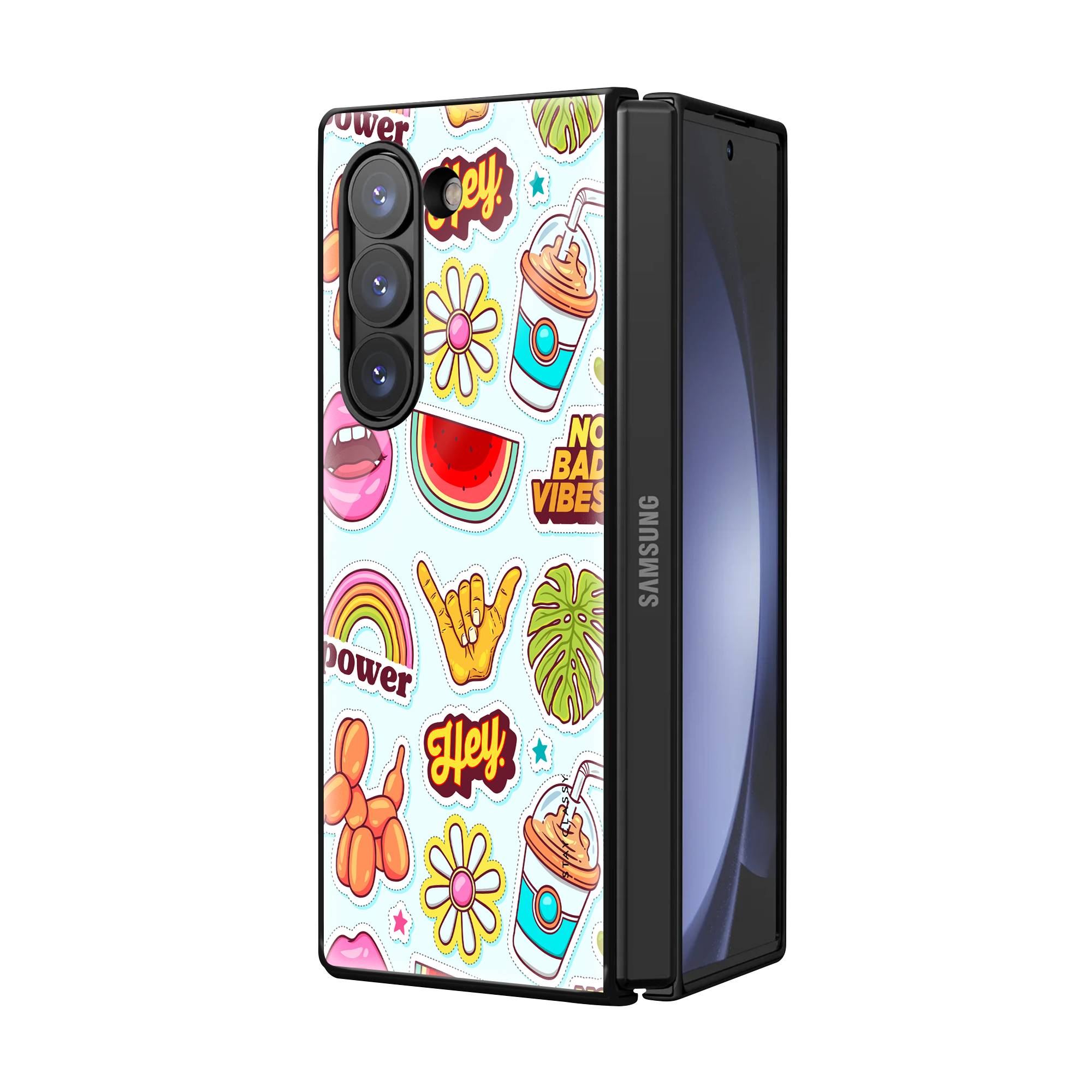 Sticker Collection Samsung Z Fold Glass Case image 1