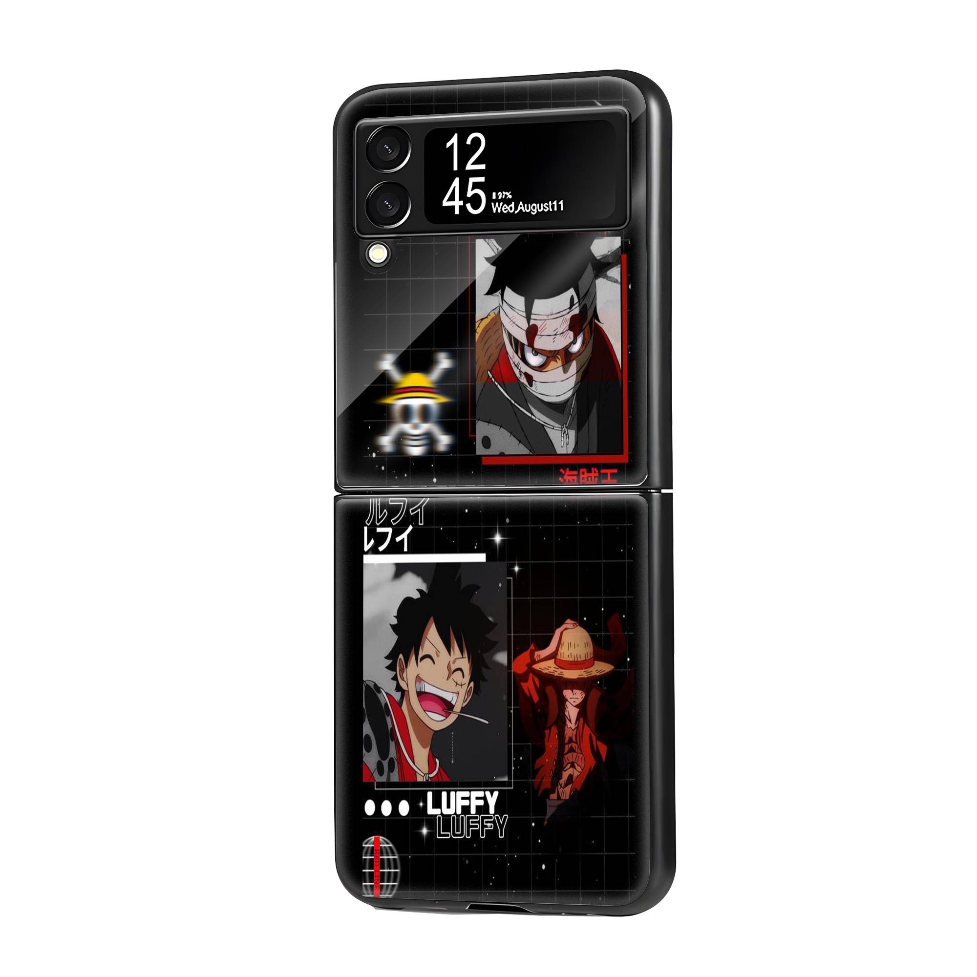 Luffy Samsung Z Flip Glass Case image 0