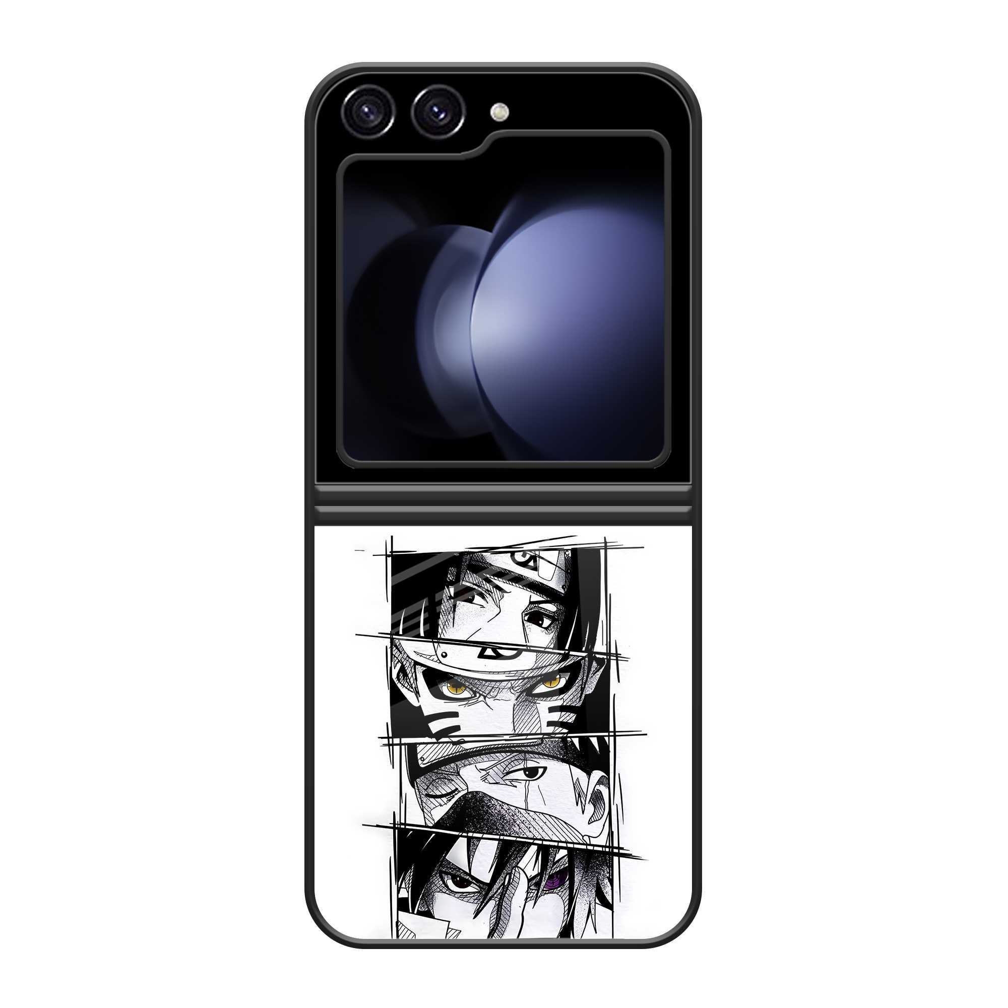 Naruto Eyes Samsung  Z Flip 5 Glass Case image 0