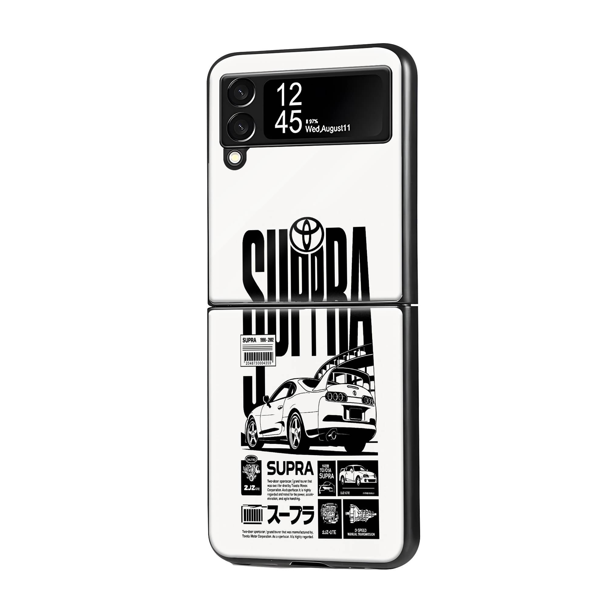 Supra Stats Samsung Z Flip Glass Case image 0