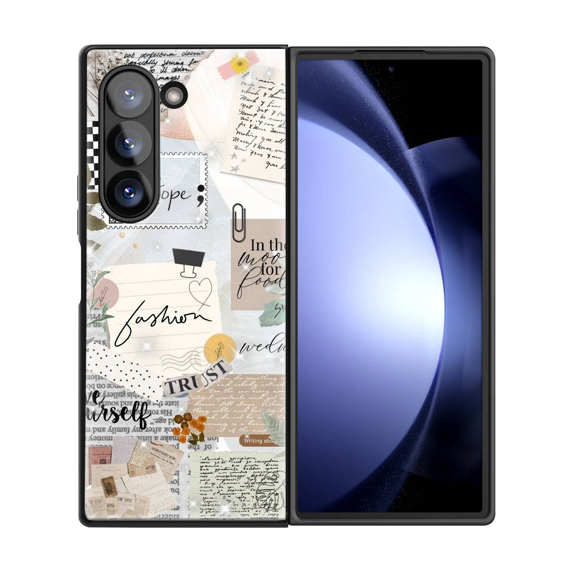 Love yourself Samsung Z Fold Glass Case image 2