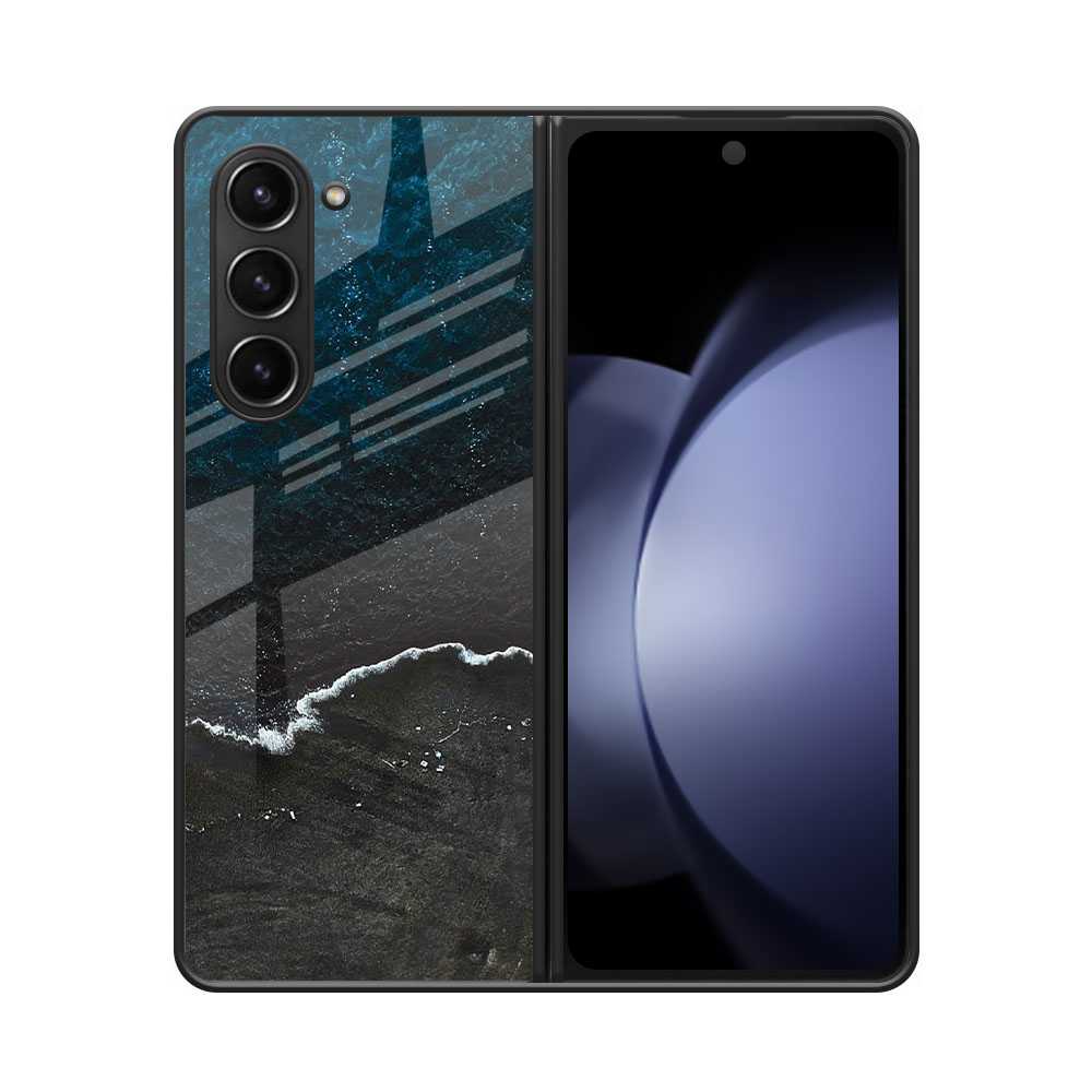 Beach Ocean Mood Samsung Z Fold 6 Glass Case image 0