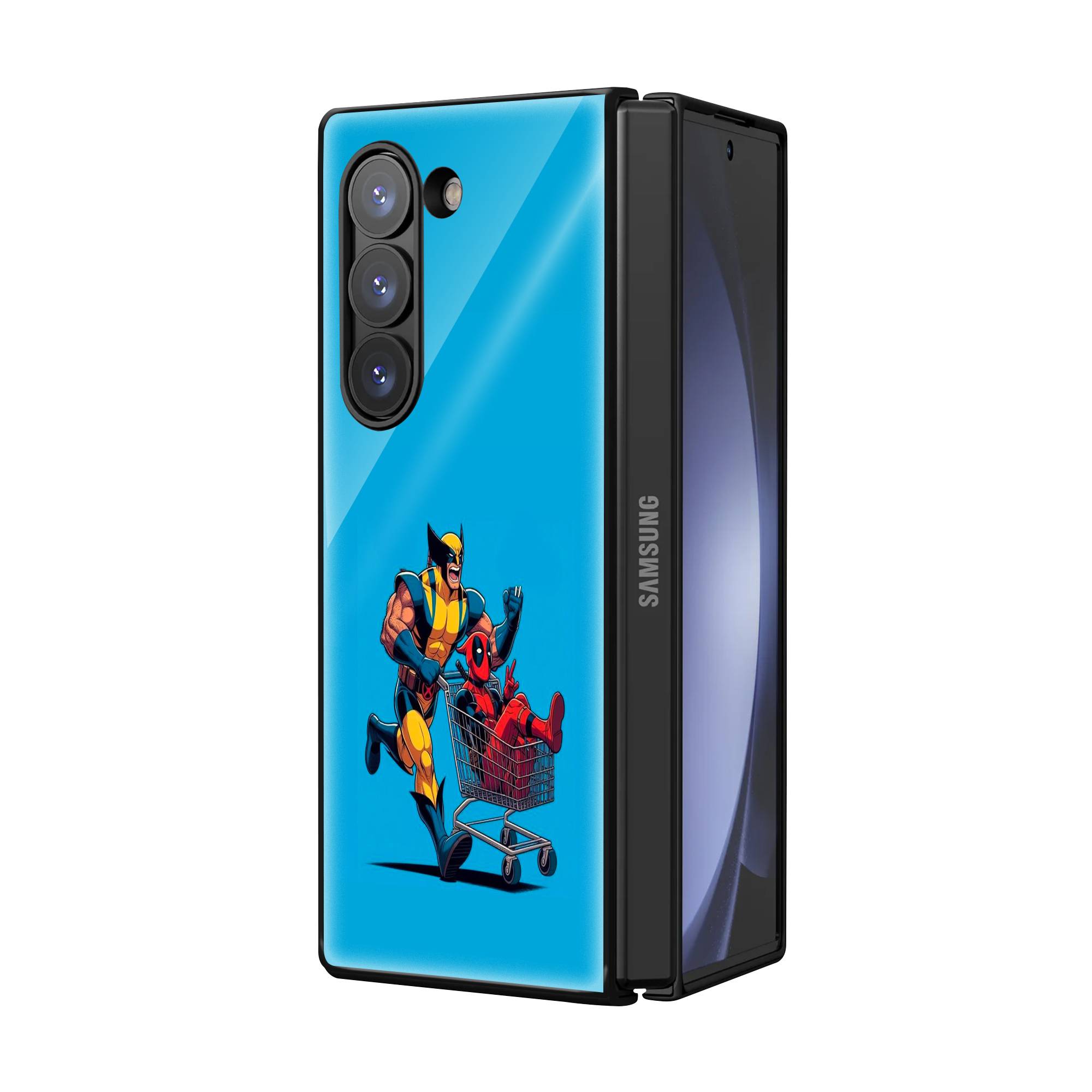 Marvel Samsung Z Fold Glass Case image 1