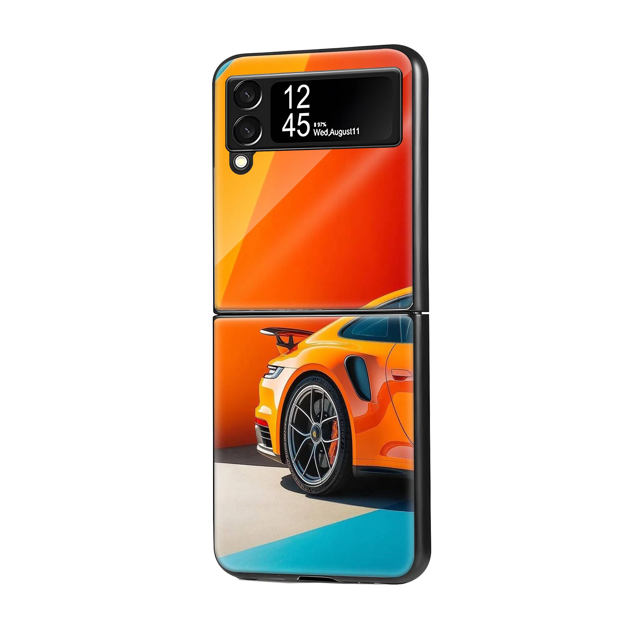 Sports Car Samsung Z Flip Glass Case image 0