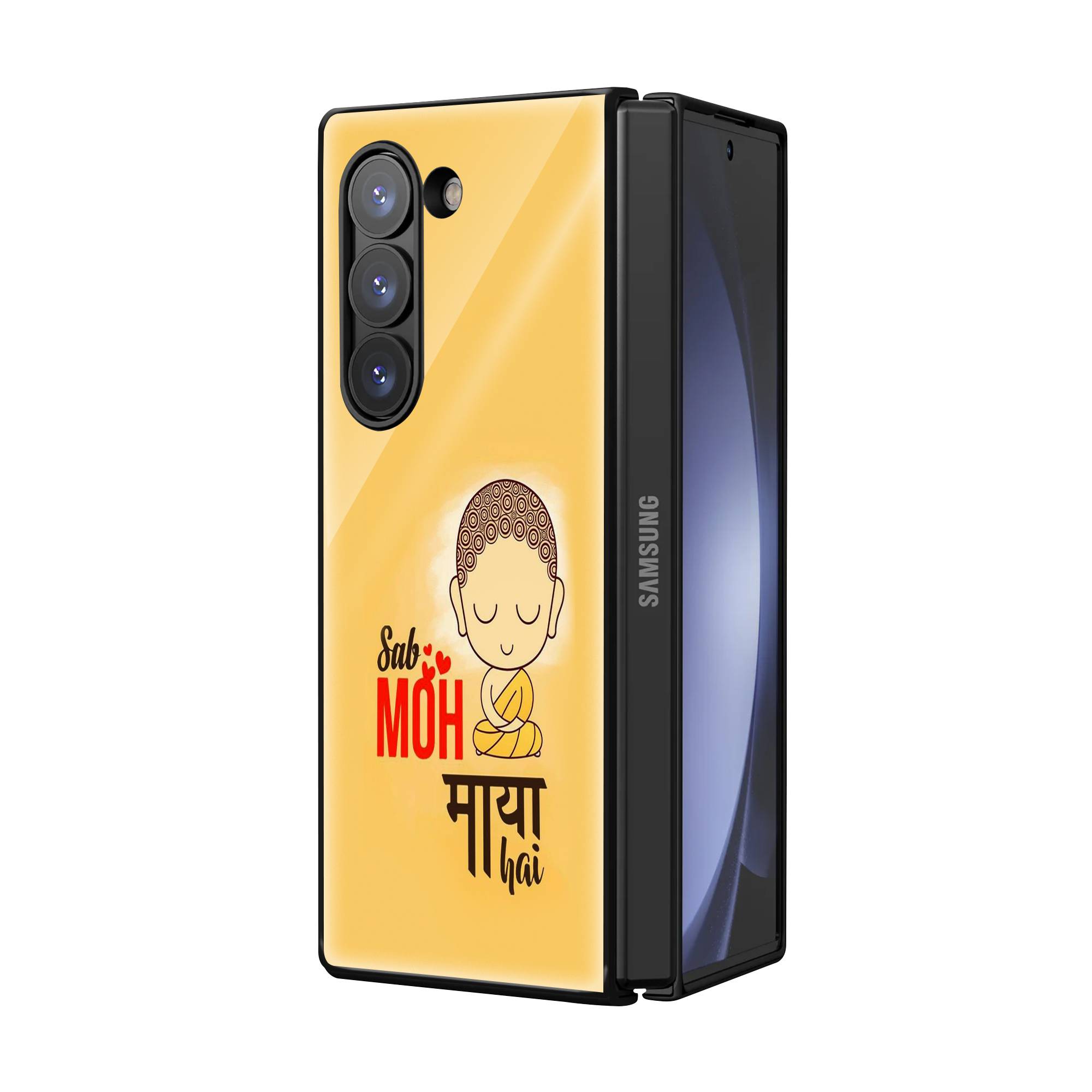 Moh Maya Hai Samsung Z Fold Glass Case image 1