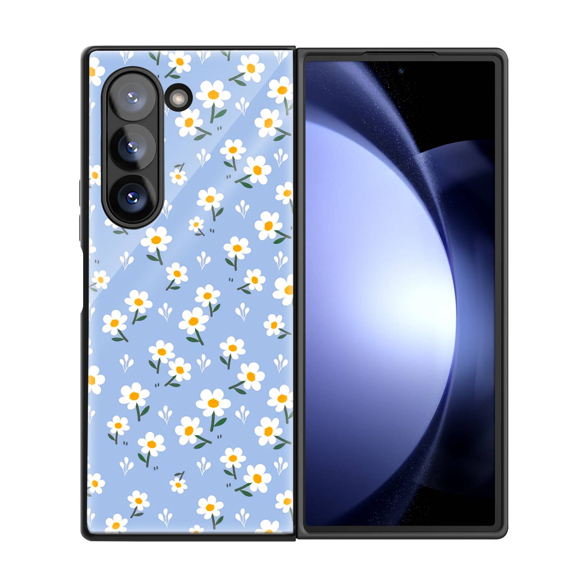 Little Daisies Samsung Z Fold Glass Case image 2