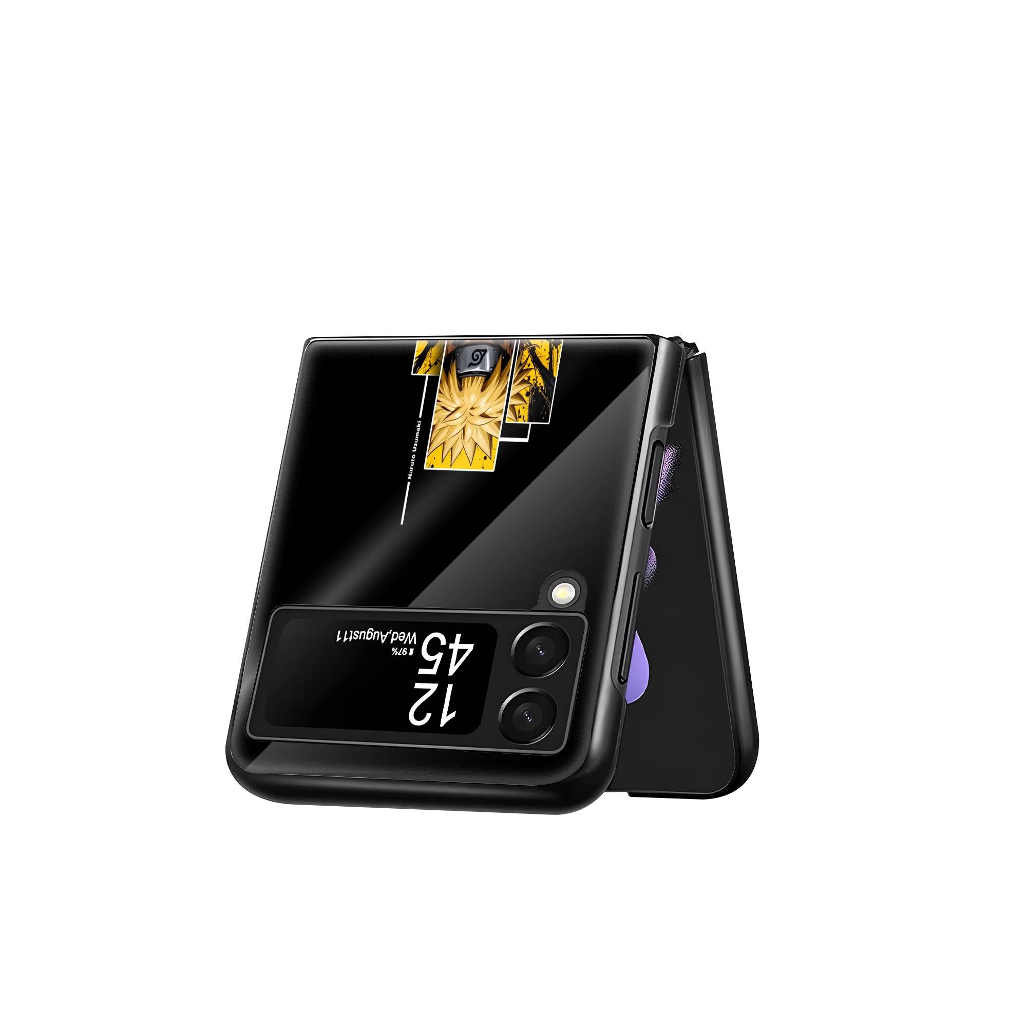 Naruto Uzumaki Samsung Z Flip Glass Case image 2