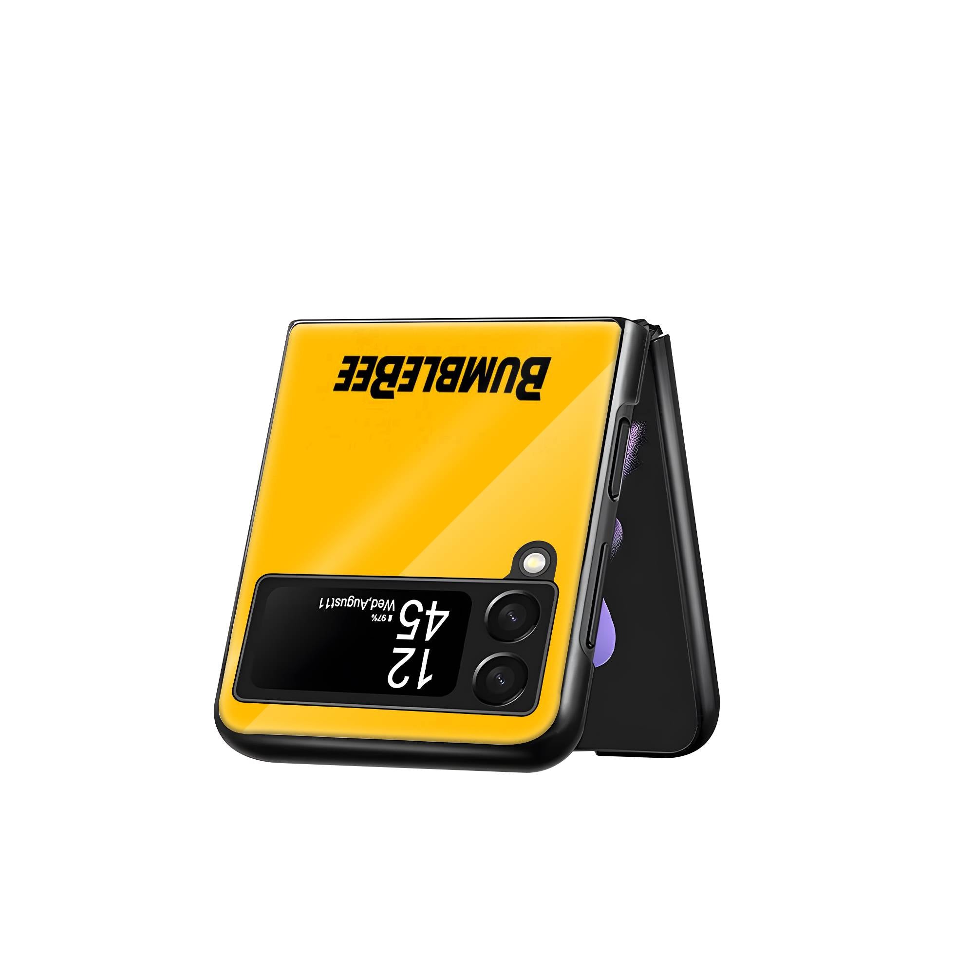 Bumblebee Samsung Z Flip Glass Case image 2