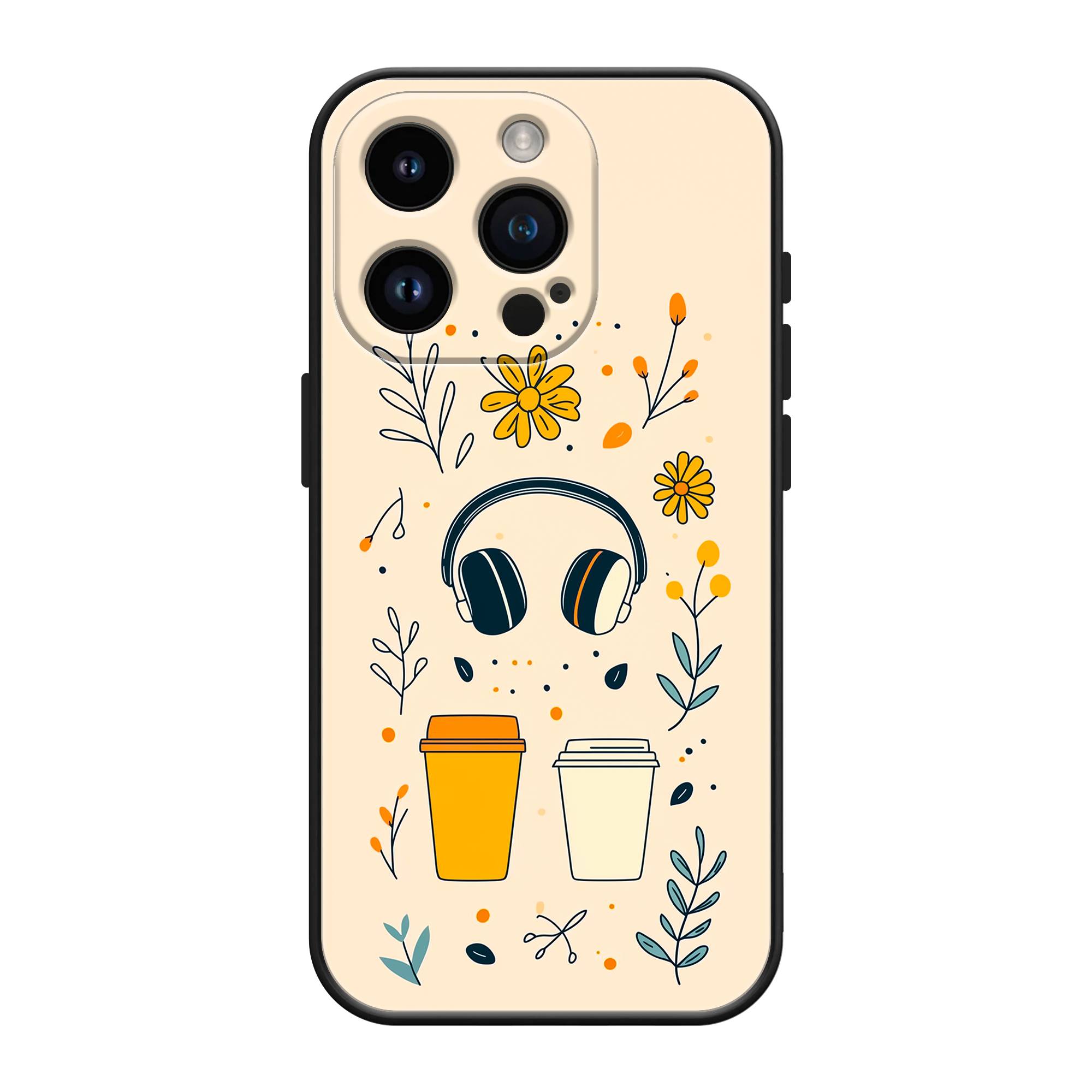 Coffee & Tunes Silicone Case image 0