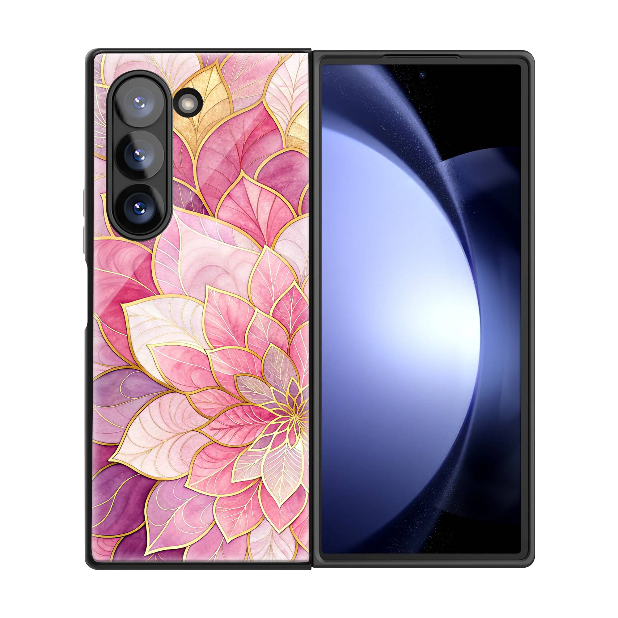 Gilded Bloom Samsung Z Fold Glass Case image 2