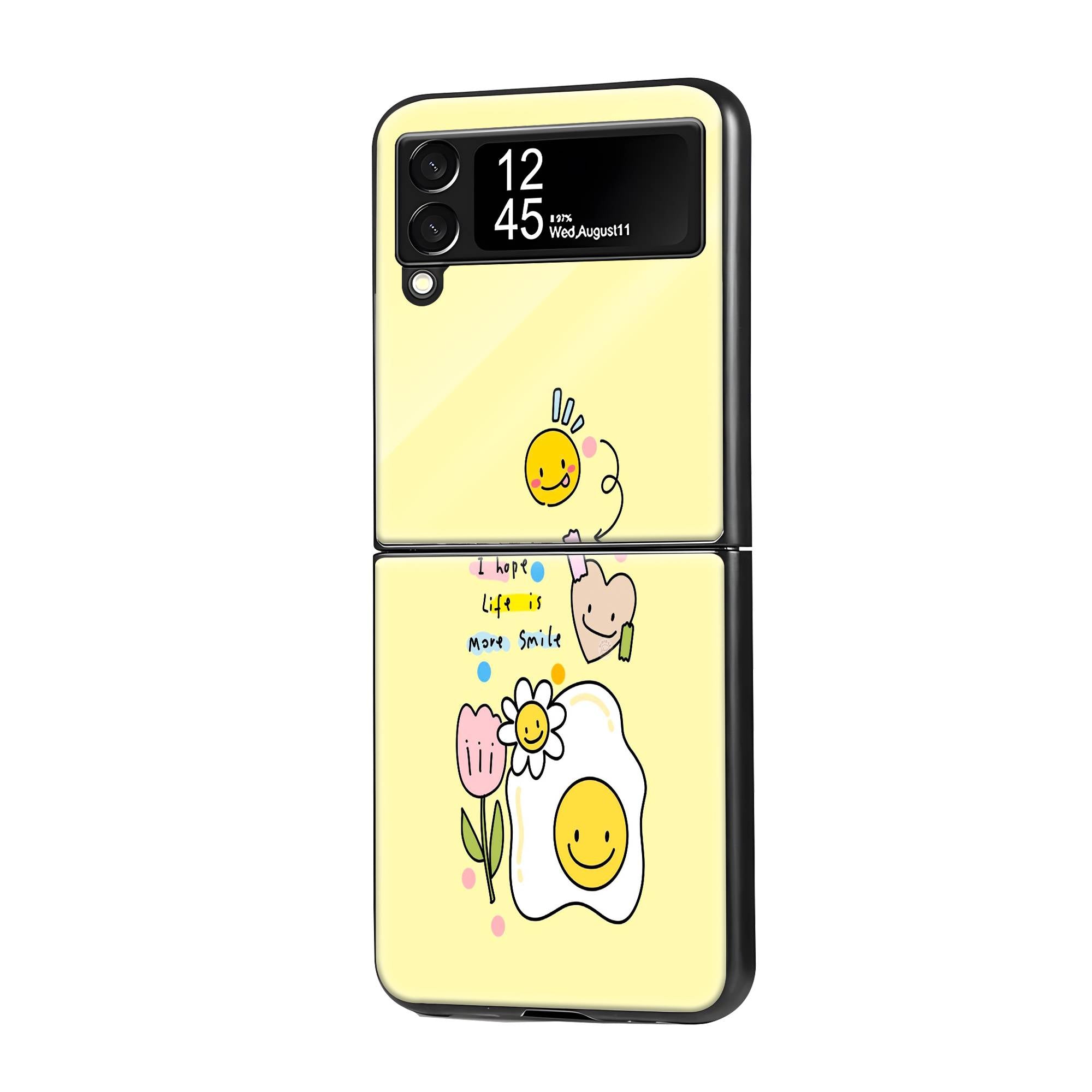Golden Sun Samsung Z Flip Glass Case image 0