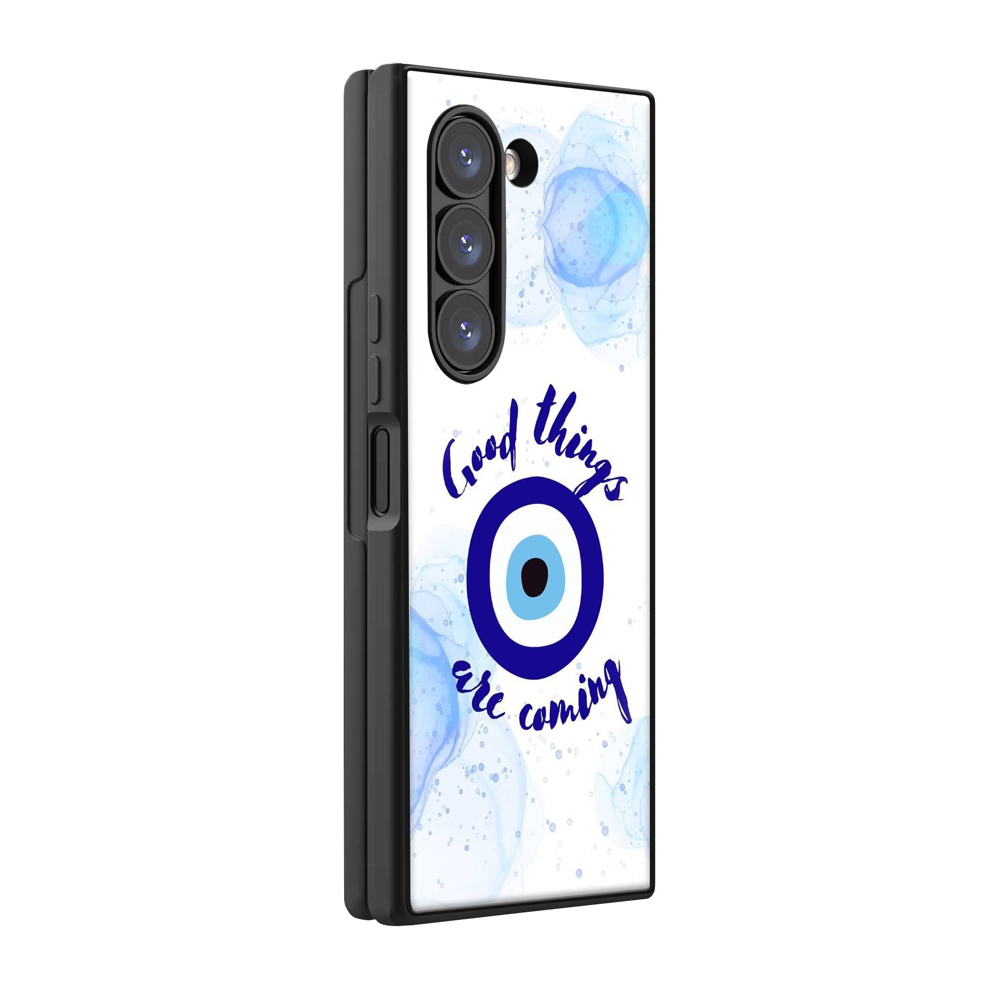 Lucky Eye Samsung Z Fold Glass Case image 0