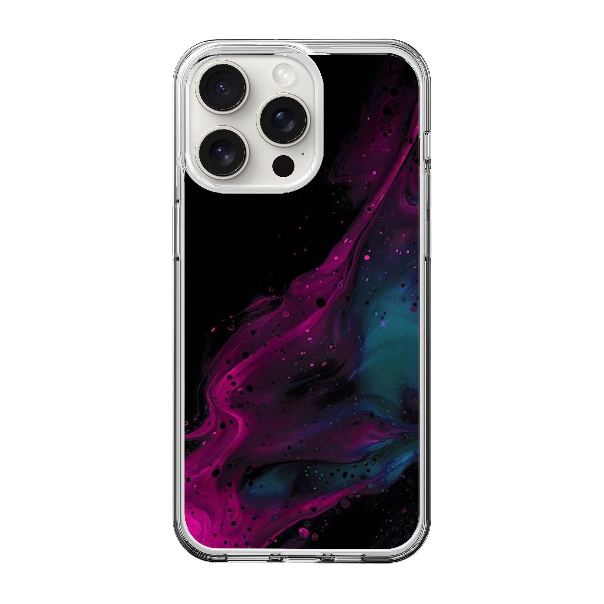 Purple Wave Art Clear Case image 0
