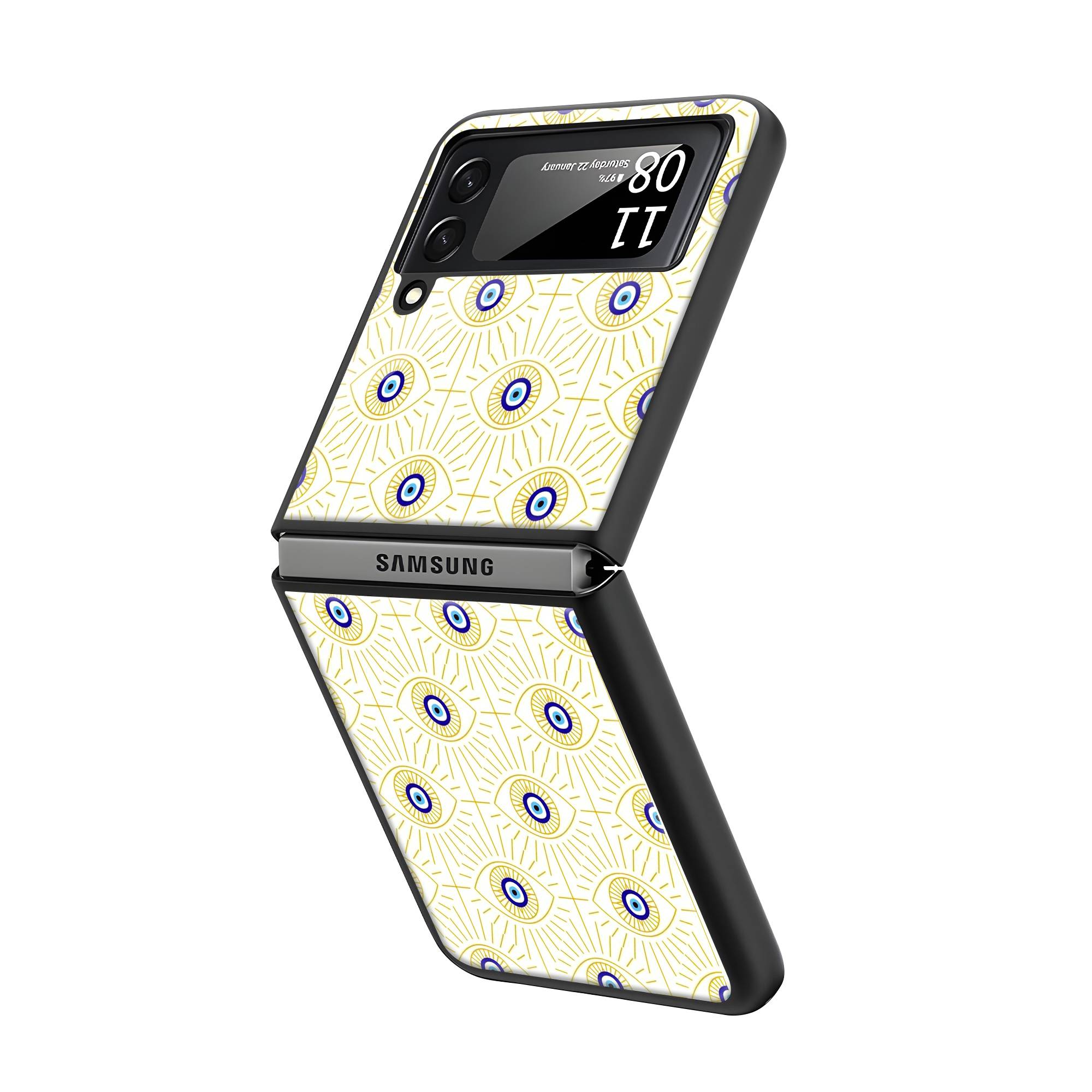 Evil Eye Samsung Z Flip Glass Case image 1