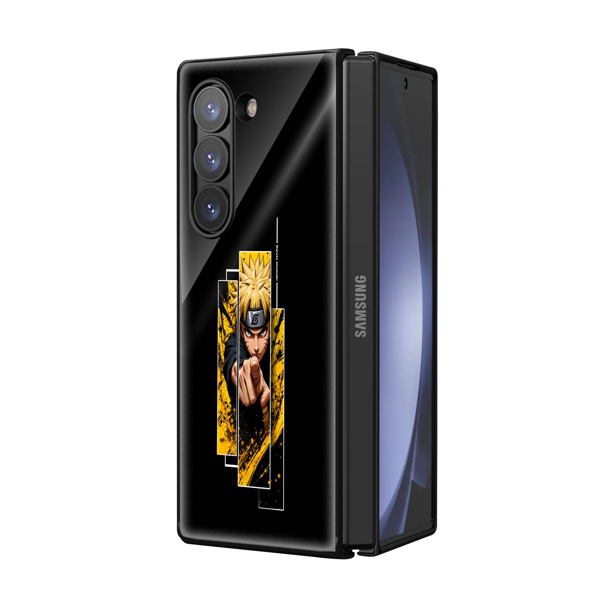 Naruto Uzumaki Samsung Z Fold Glass Case image 1
