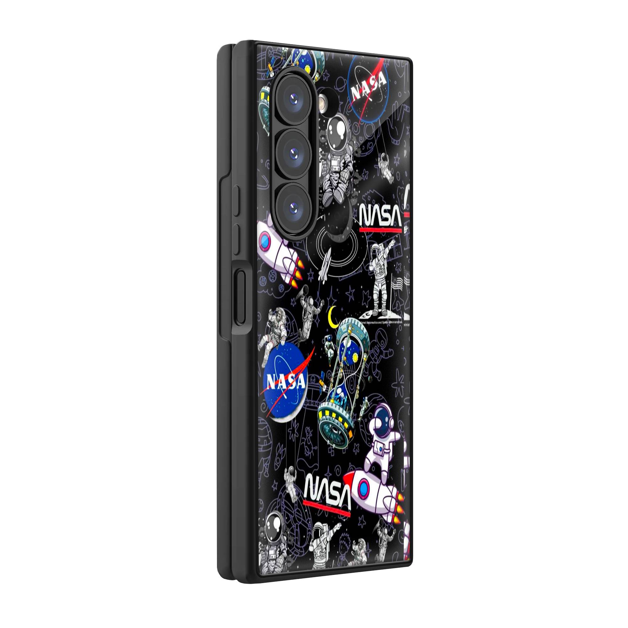 Space Aesthetic Samsung Z Fold Glass Case image 0