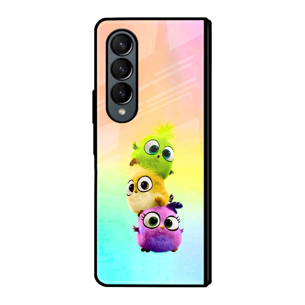 Baby Birds Samsung Z Fold 3 Glass Case image 0