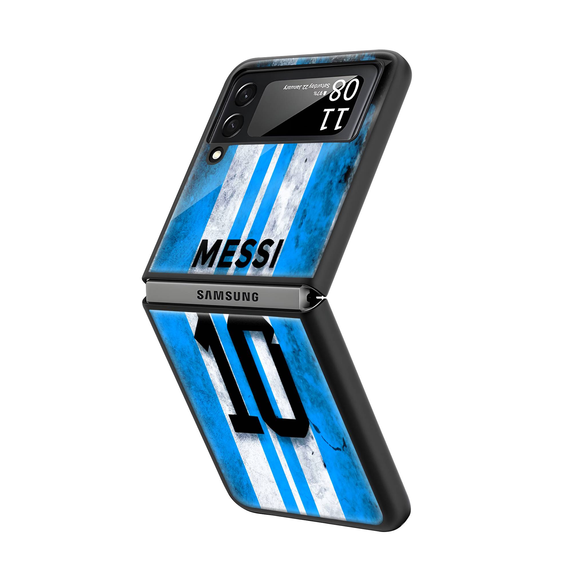 Messi Argentina Samsung Z Flip Glass Case image 1